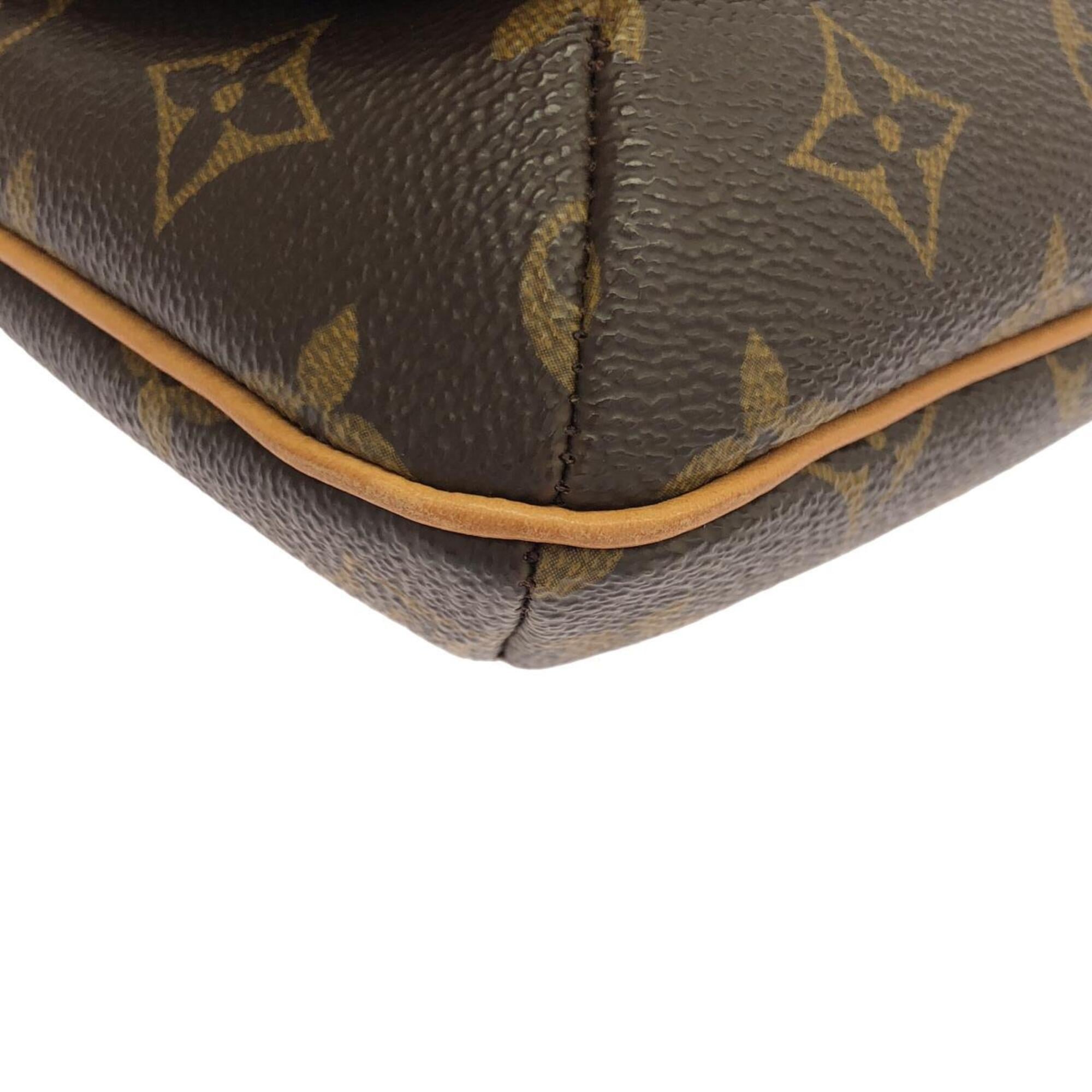 Louis Vuitton Brown Coated Canvas Shoulder Bag (Pre-Owned)