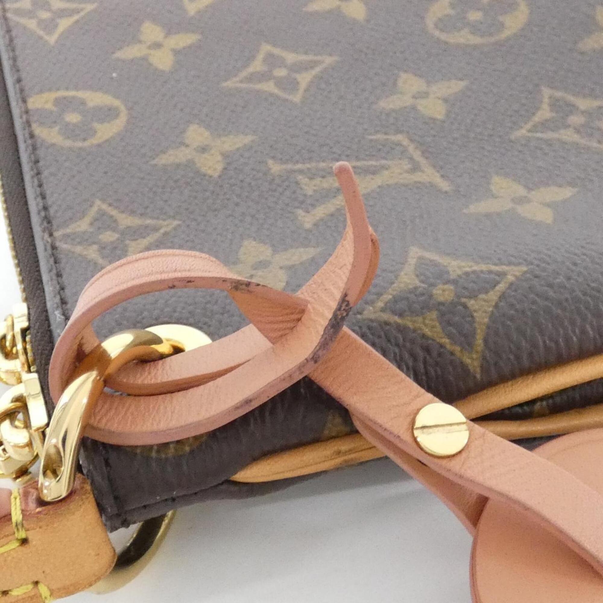 Louis Vuitton Brown Coated Canvas Shoulder Bag (Pre-Owned)