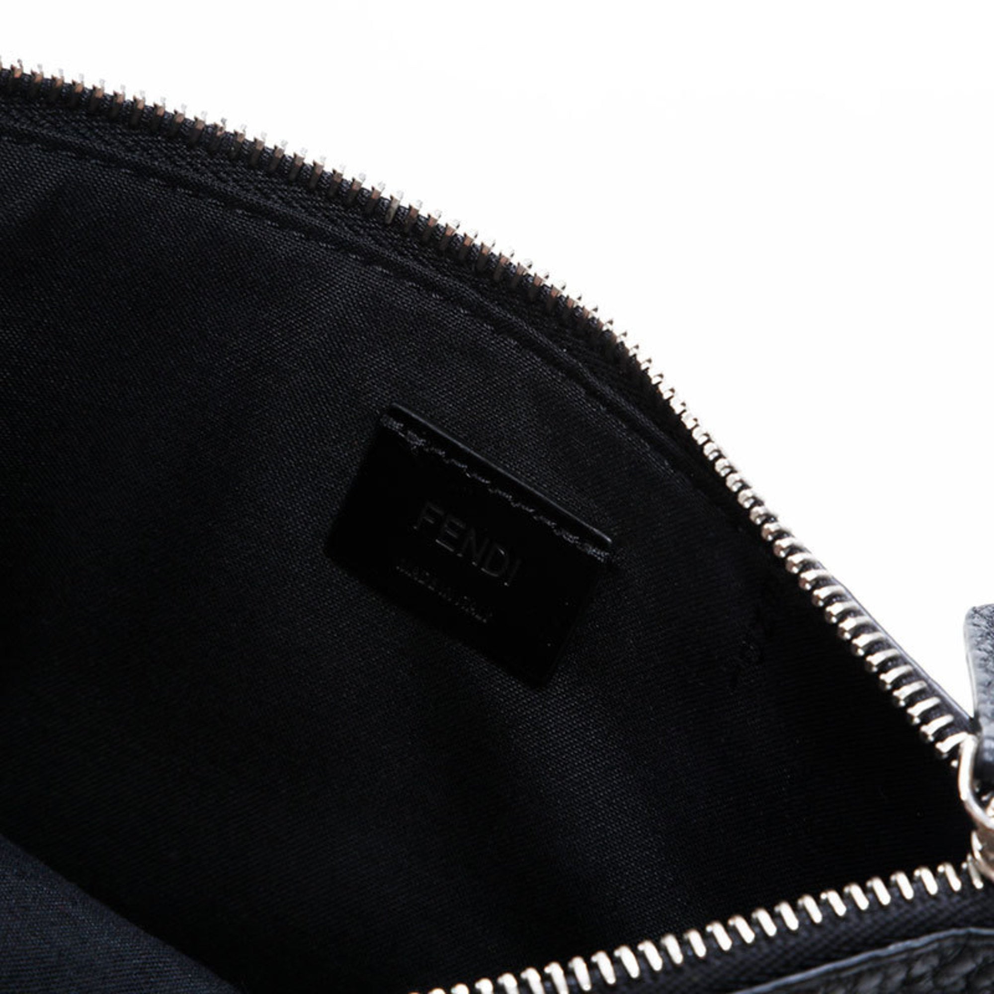 Fendi Black Leather Shoulder Bag (Pre-Owned)