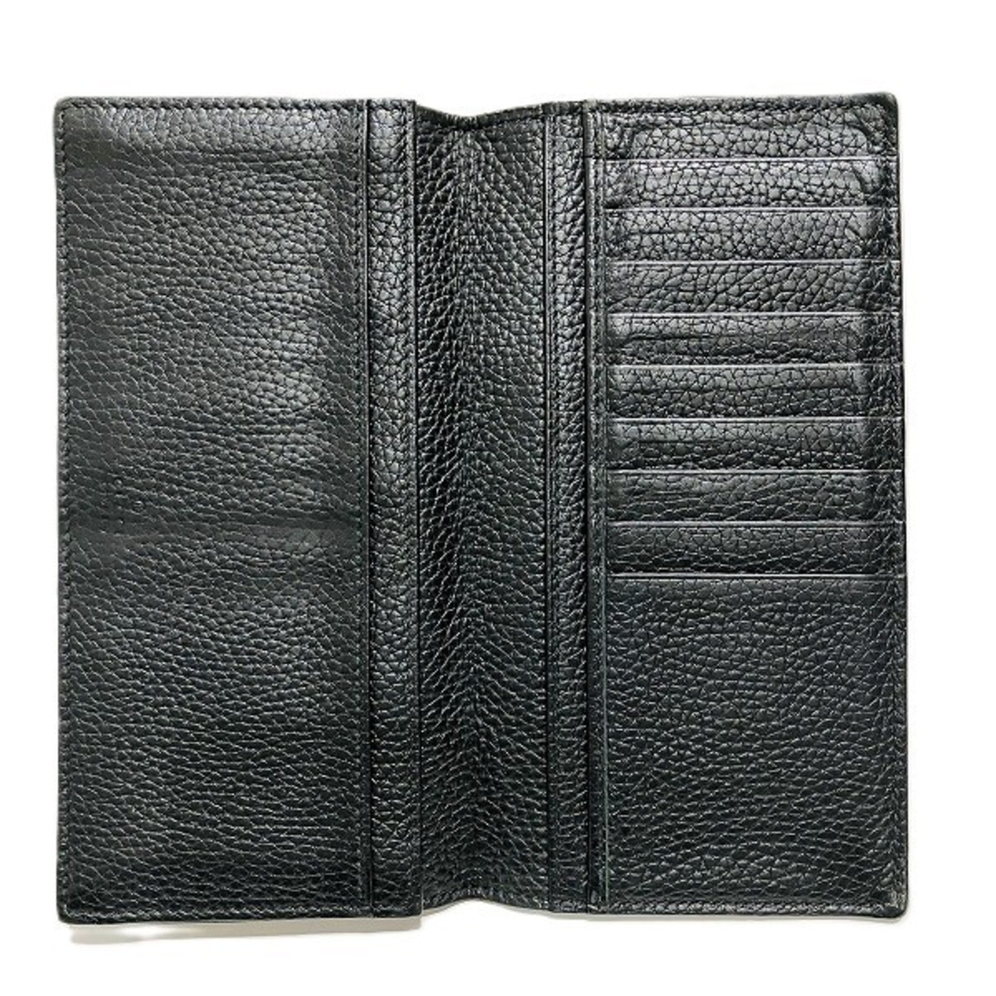 Gucci Black Leather Long Bill Wallet (Bi-Fold) (Pre-Owned)