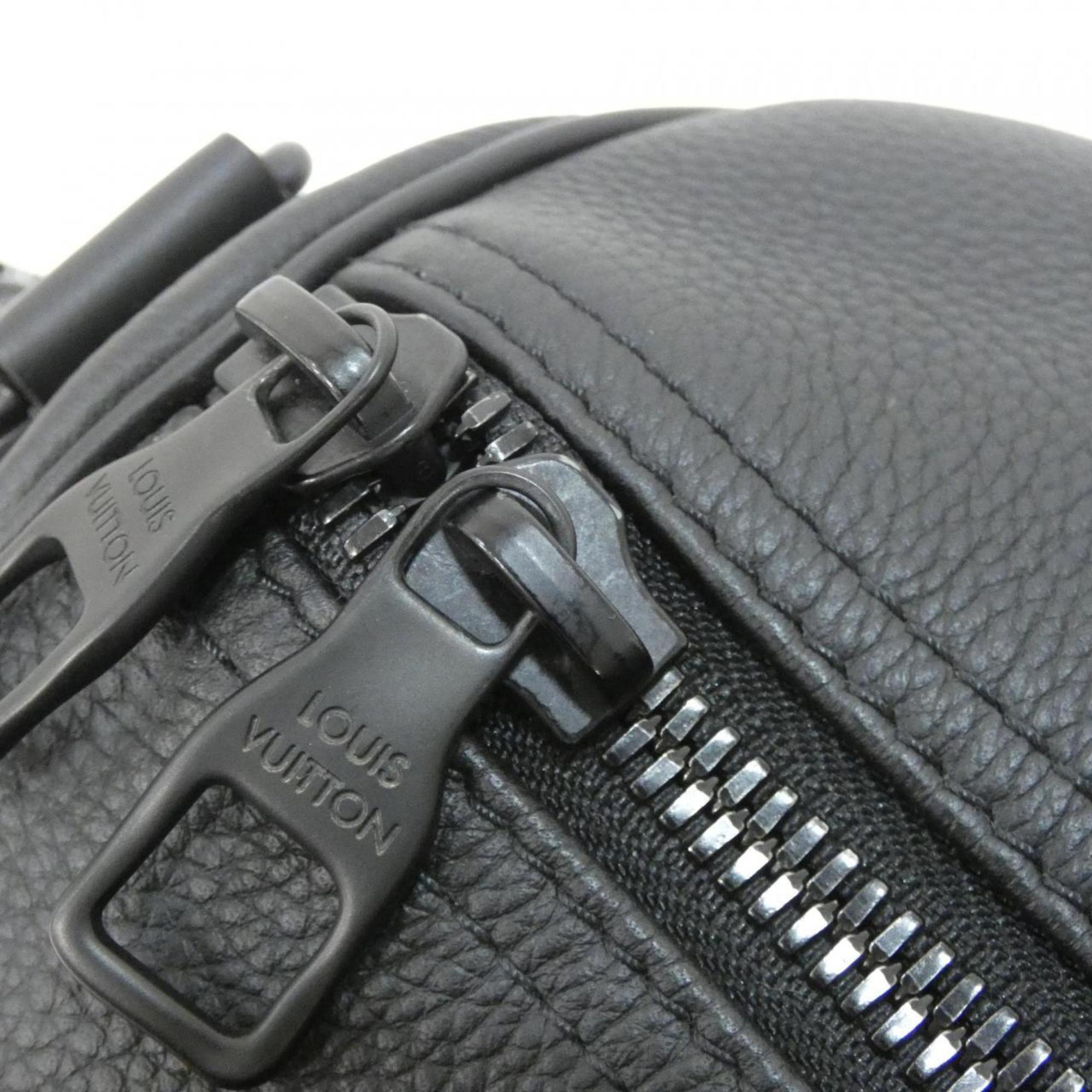 Louis Vuitton Black Leather Boston Bag (Pre-Owned)