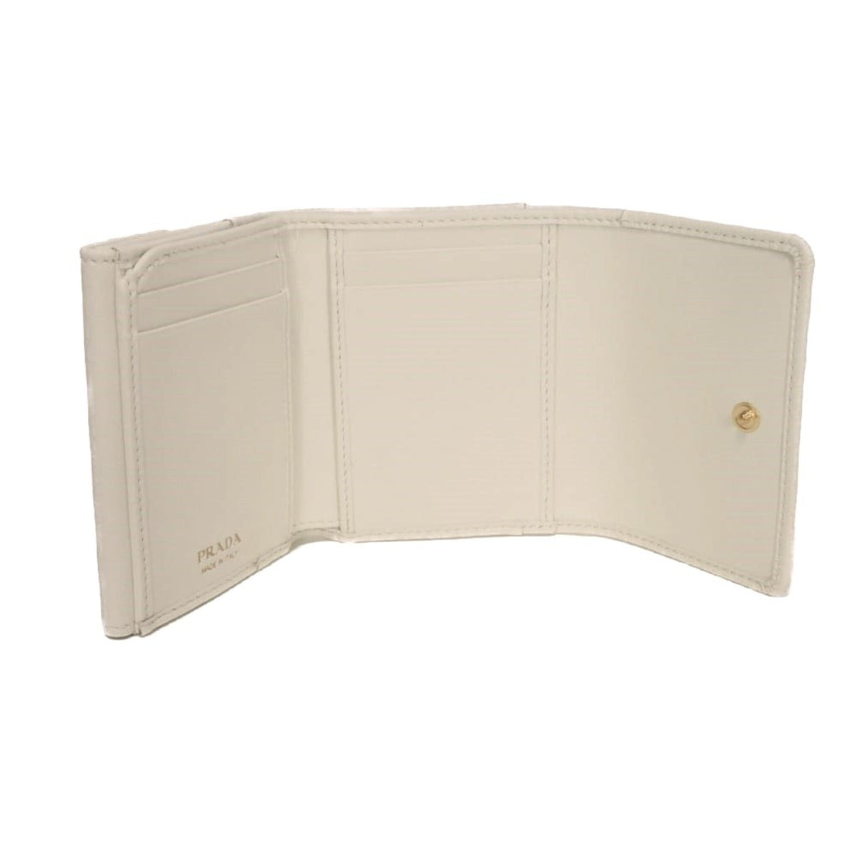 Prada White Wallet (Tri-Fold) (Pre-Owned)