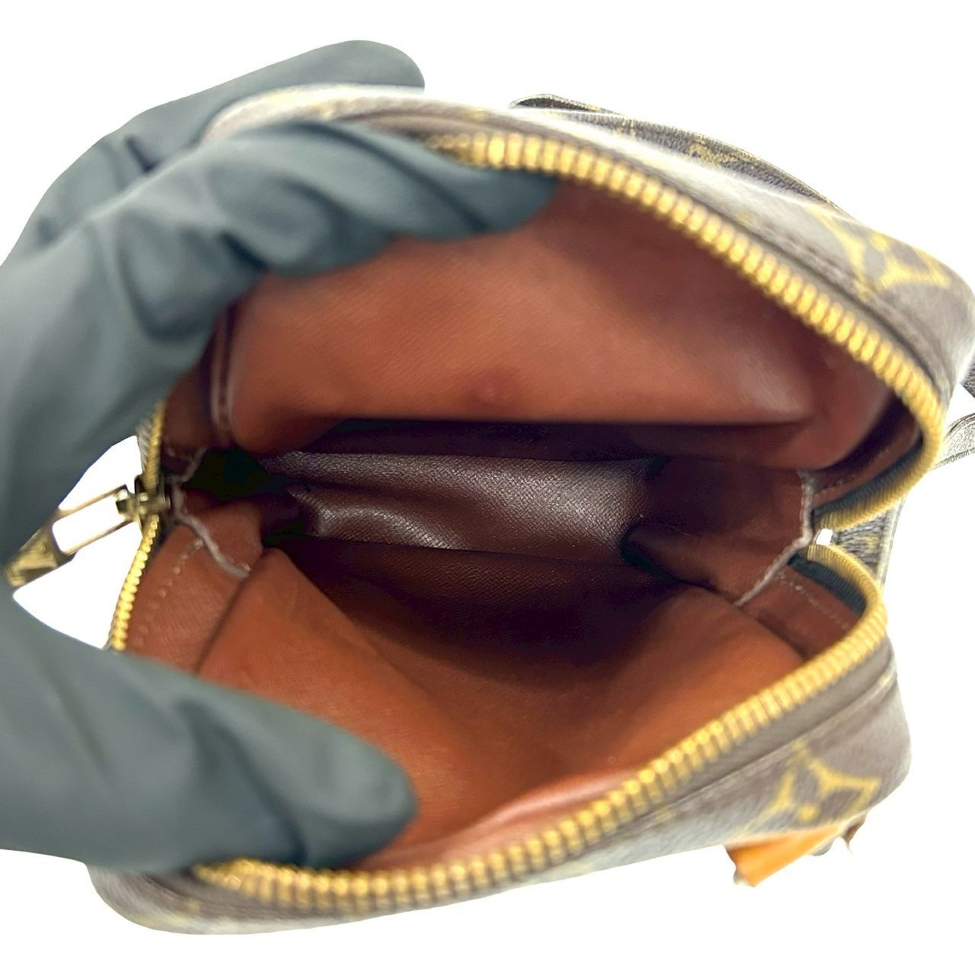 Louis Vuitton Brown Leather Pvc Pochette Shoulder Bag (Pre-Owned)