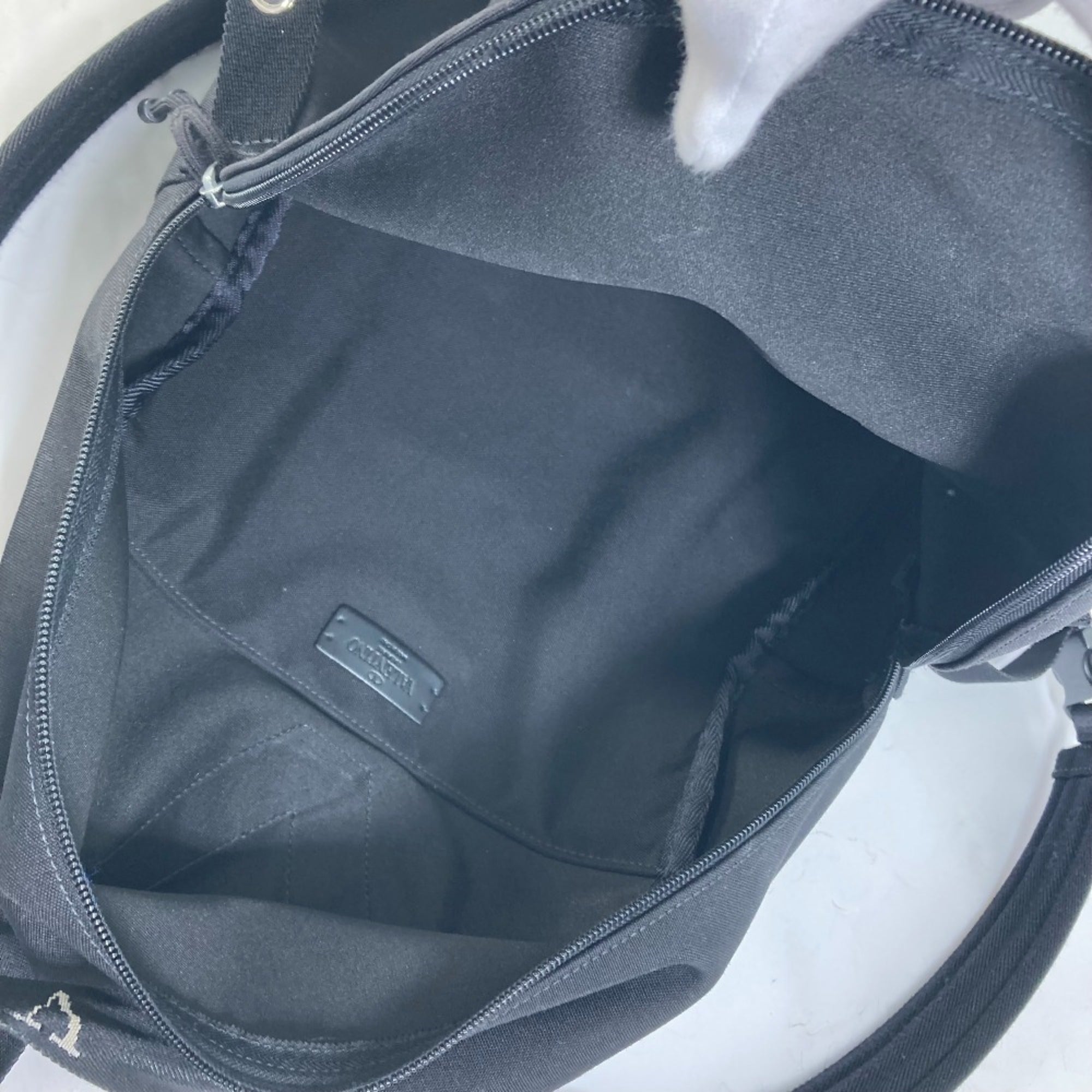 Valentino Black Cloth Backpack (Pre-Owned)