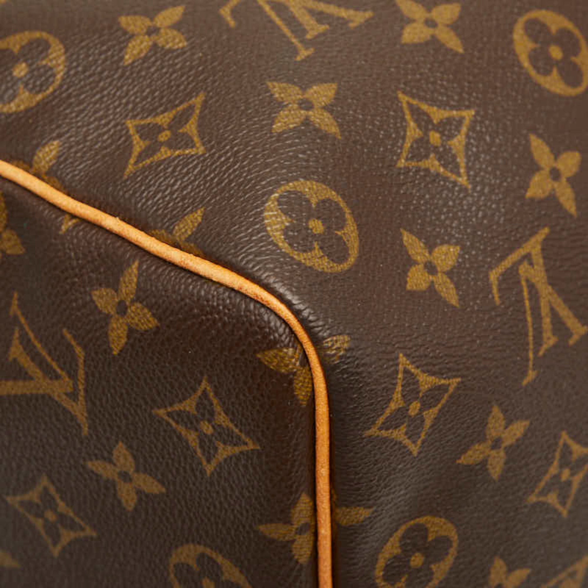 Louis Vuitton Brown Pvc Leather Boston Bag (Pre-Owned)