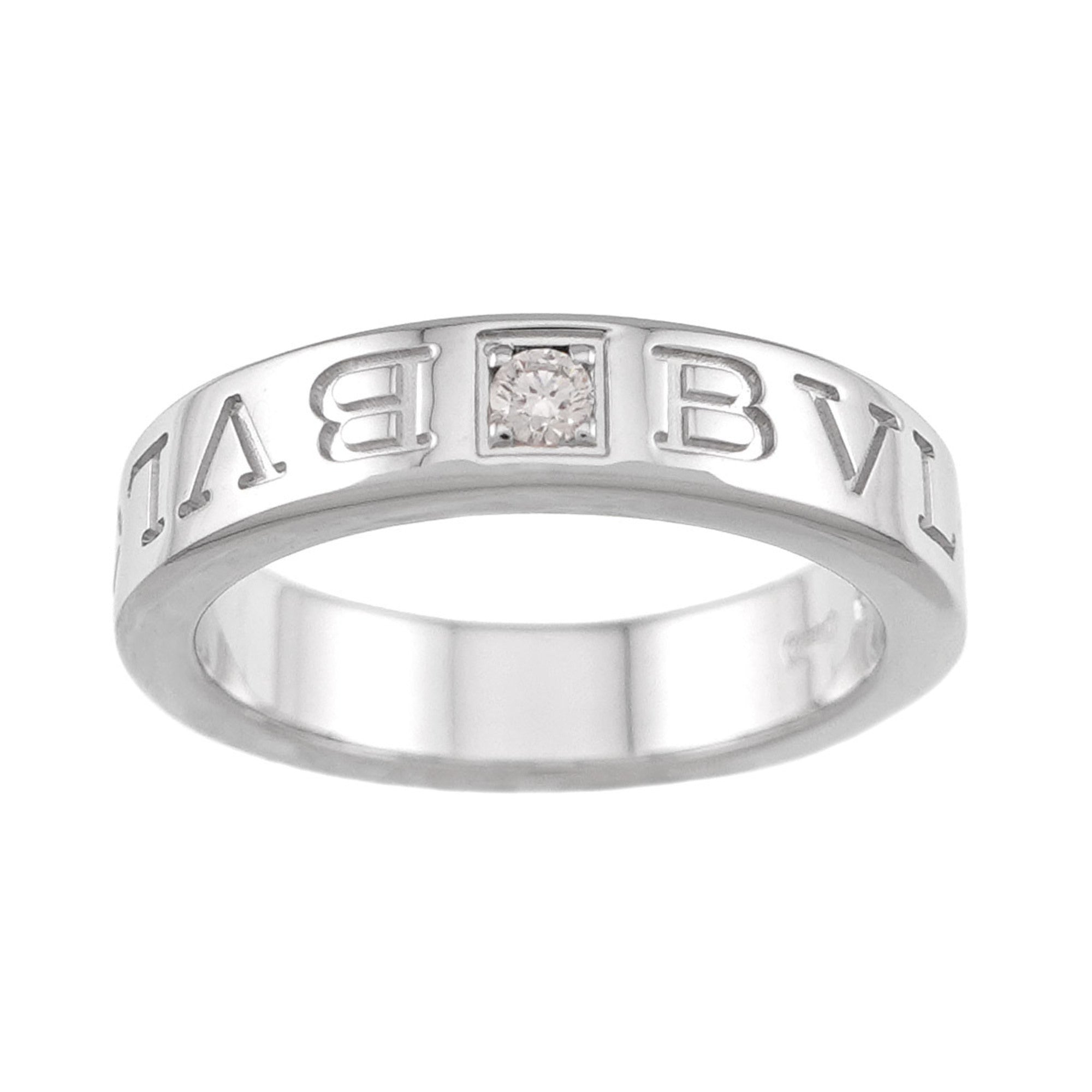 Bvlgari White Gold (18K) Band Ring (Pre-Owned)