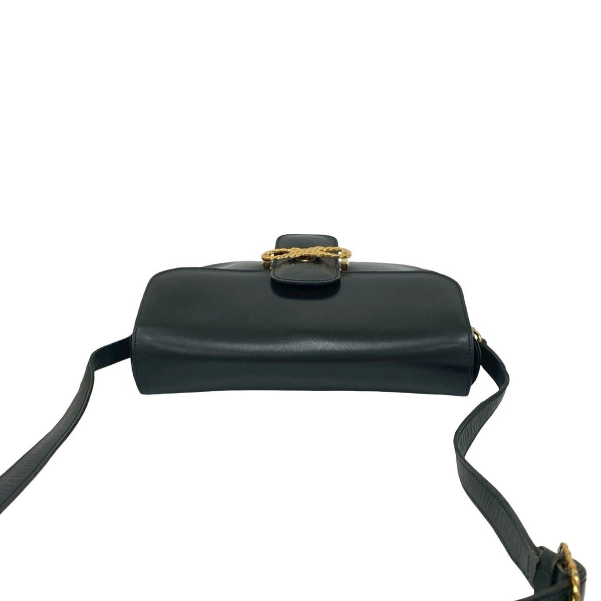 Celine Black Leather Pochette Shoulder Bag (Pre-Owned)