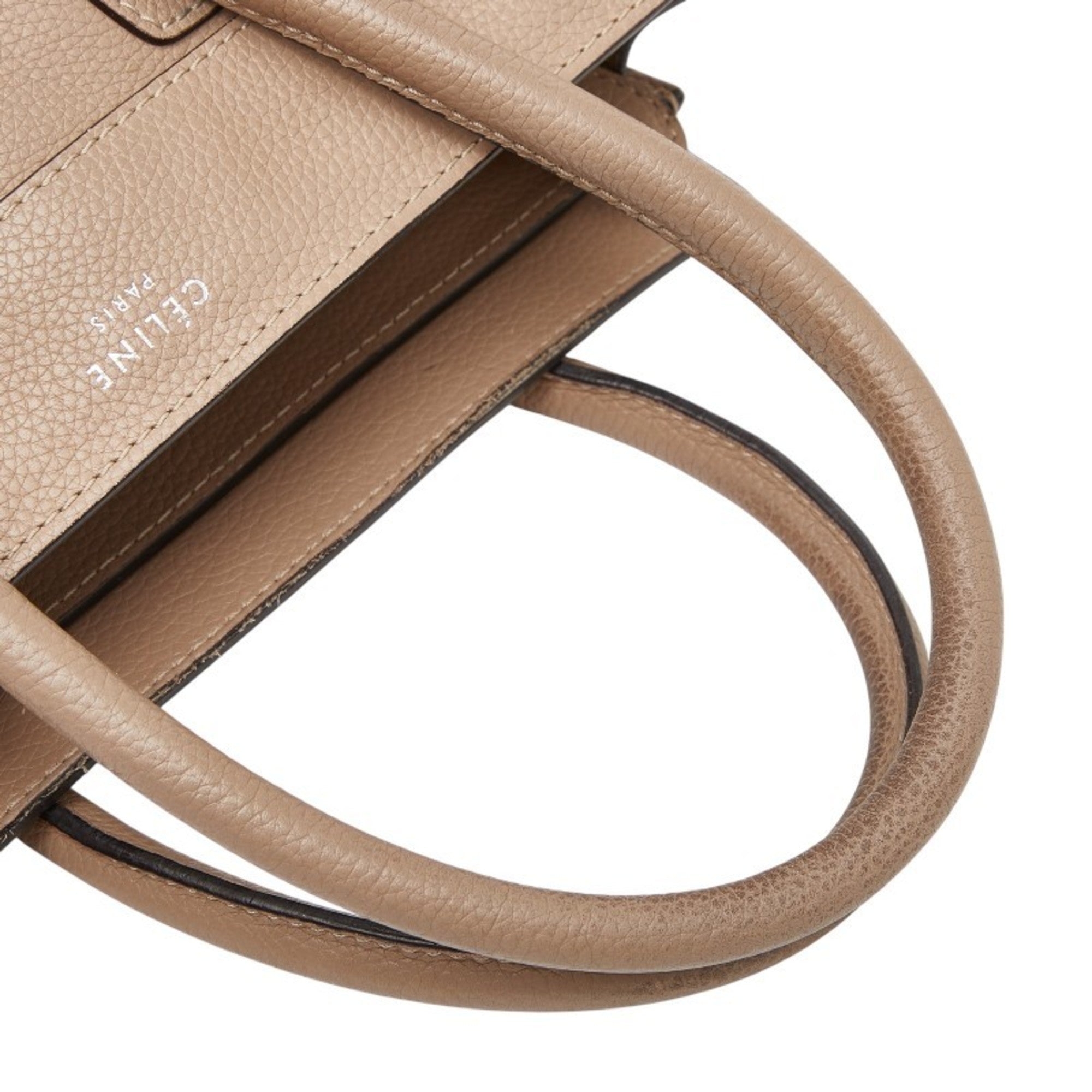 Celine Beige Leather Handbag (Pre-Owned)