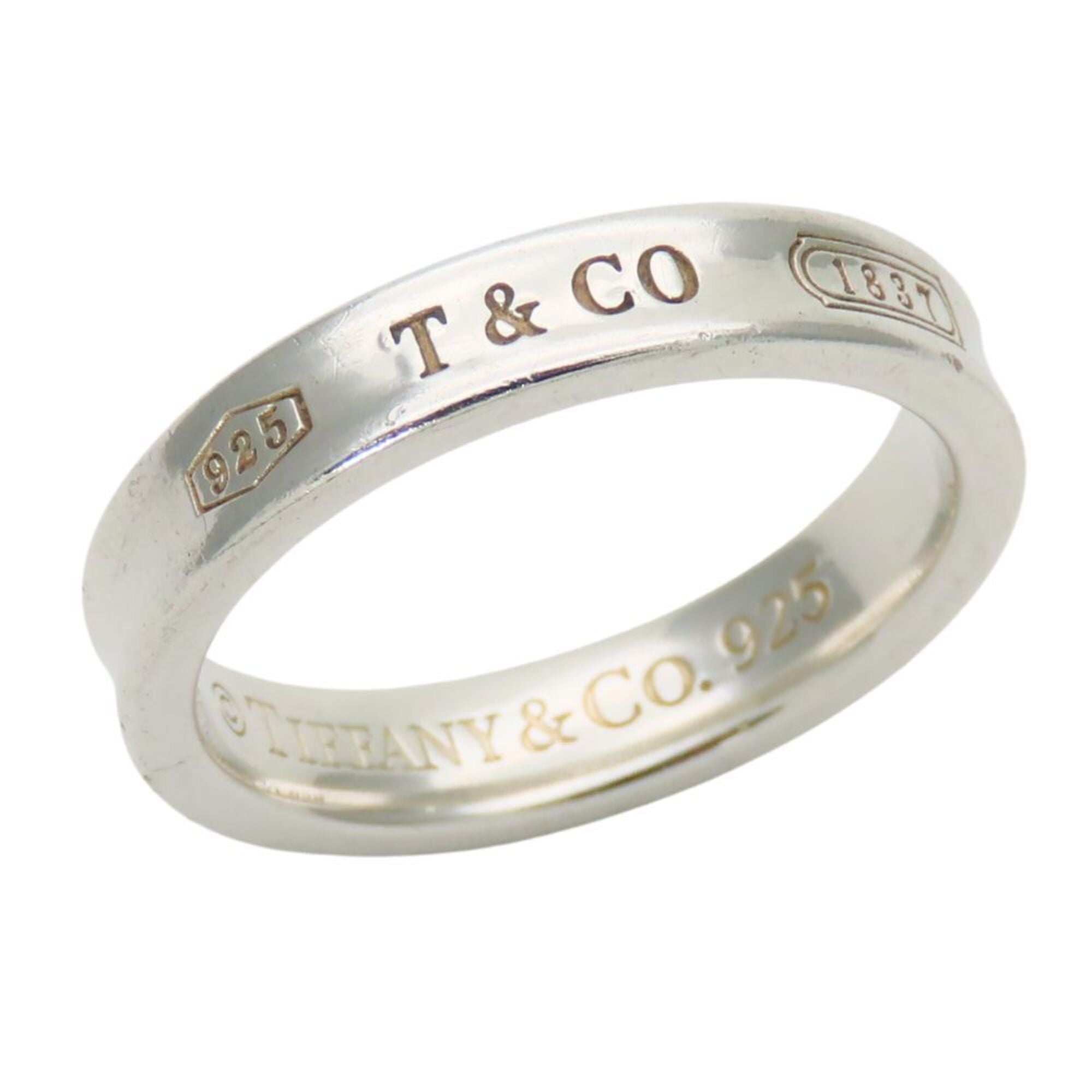 Tiffany Silver Aluminum Silver 925 Band Ring (Pre-Owned)
