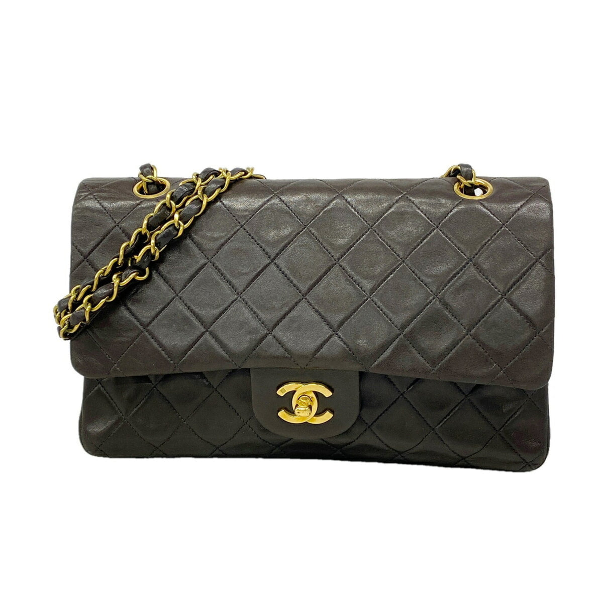 Chanel Black Leather Shoulder Bag (Pre-Owned)