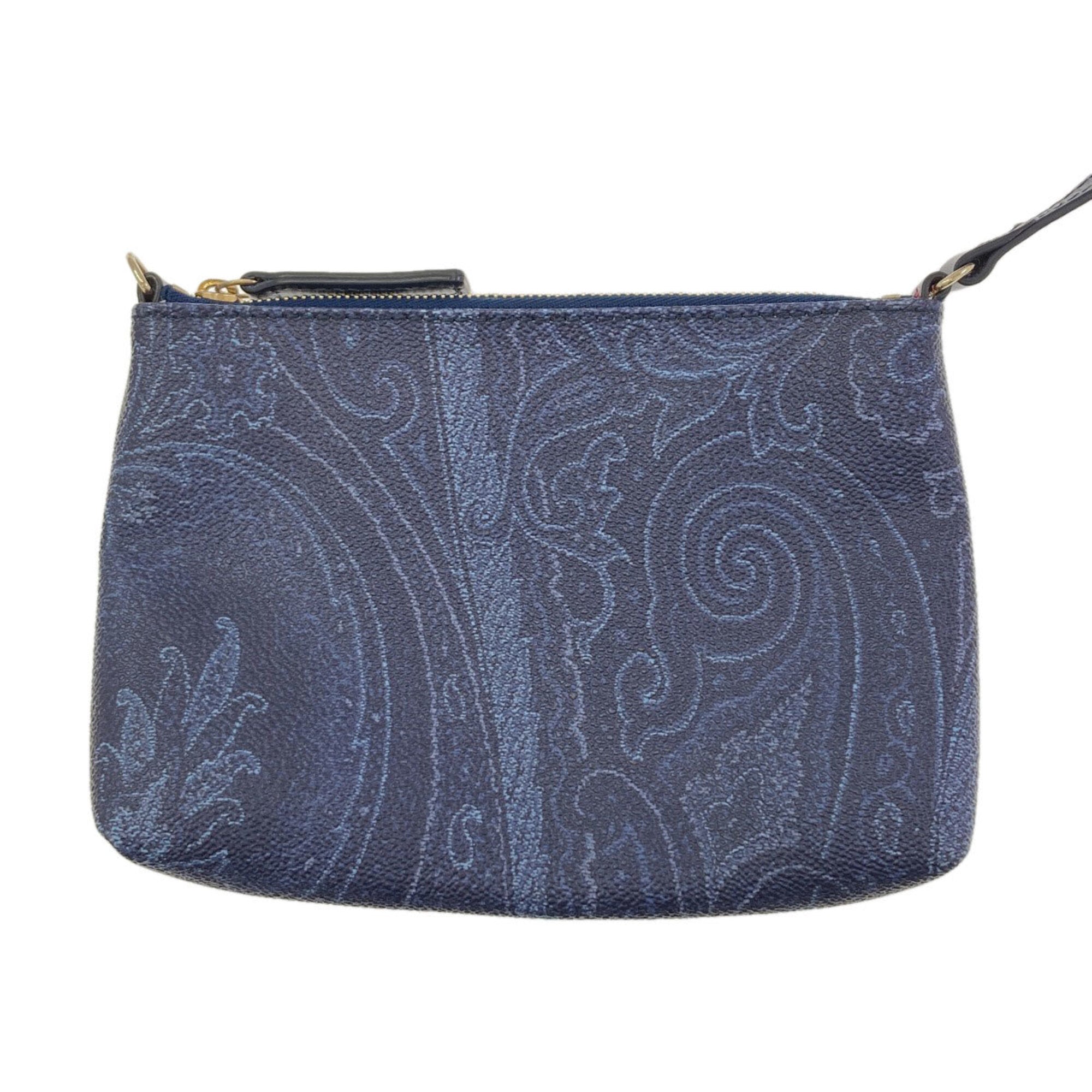 Etro Blue Navy Pvc Canvas Tote Bag (Pre-Owned)