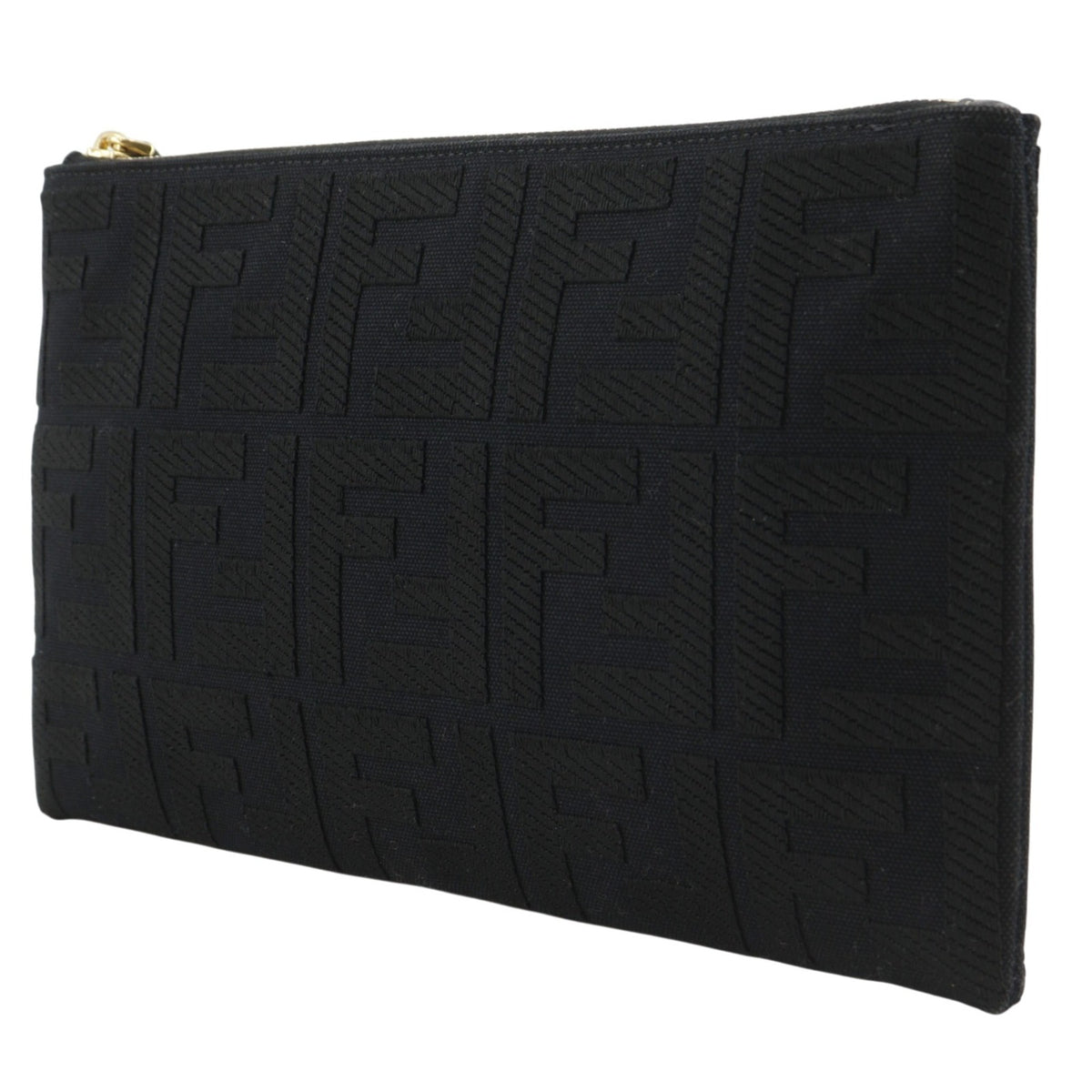 Fendi Black Cotton Pouch (Pre-Owned)