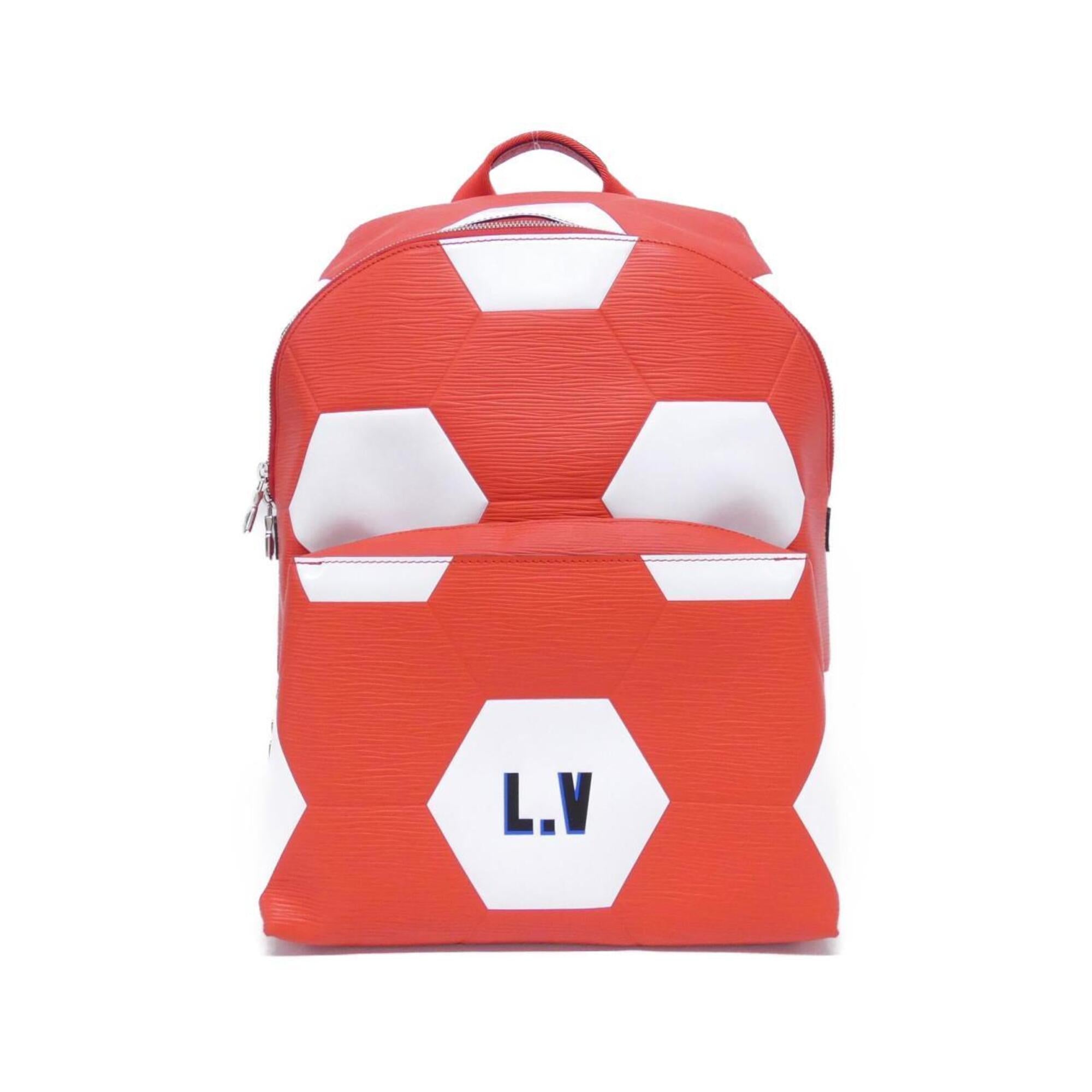 Louis Vuitton Rouge Leather Backpack (Pre-Owned)