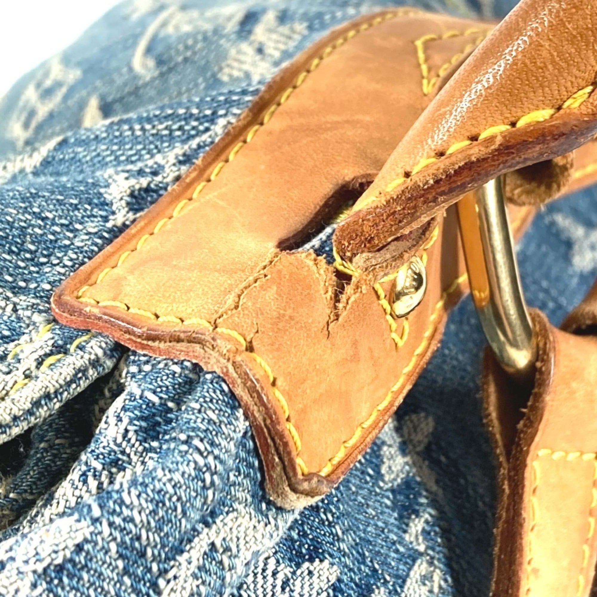 Louis Vuitton Blue Monogram Denim Backpack (Pre-Owned)