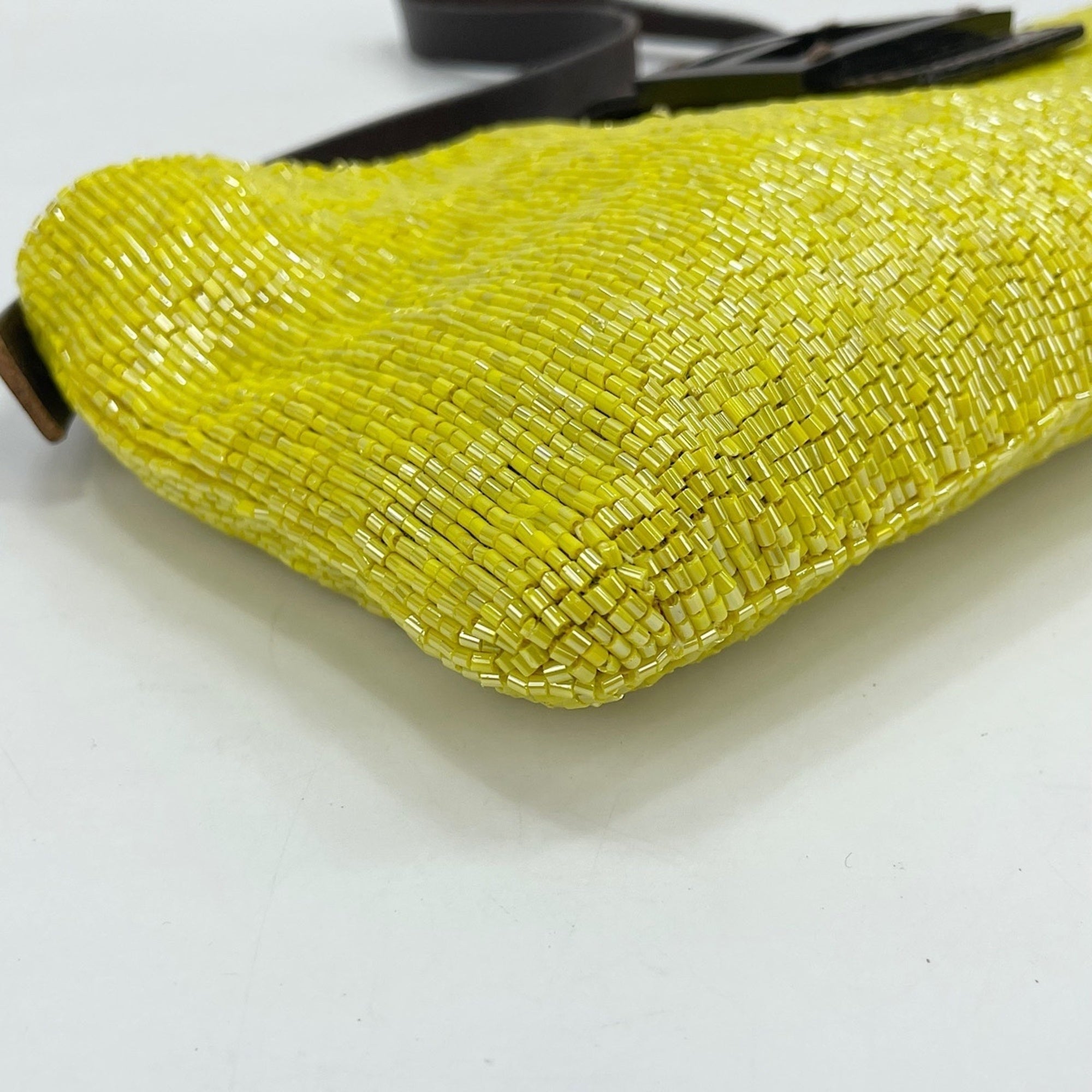 Fendi Yellow Beads Shoulder Bag (Pre-Owned)