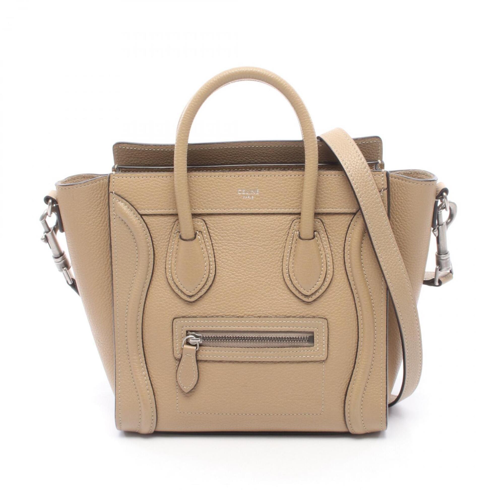 Celine Beige Leather Handbag (Pre-Owned)