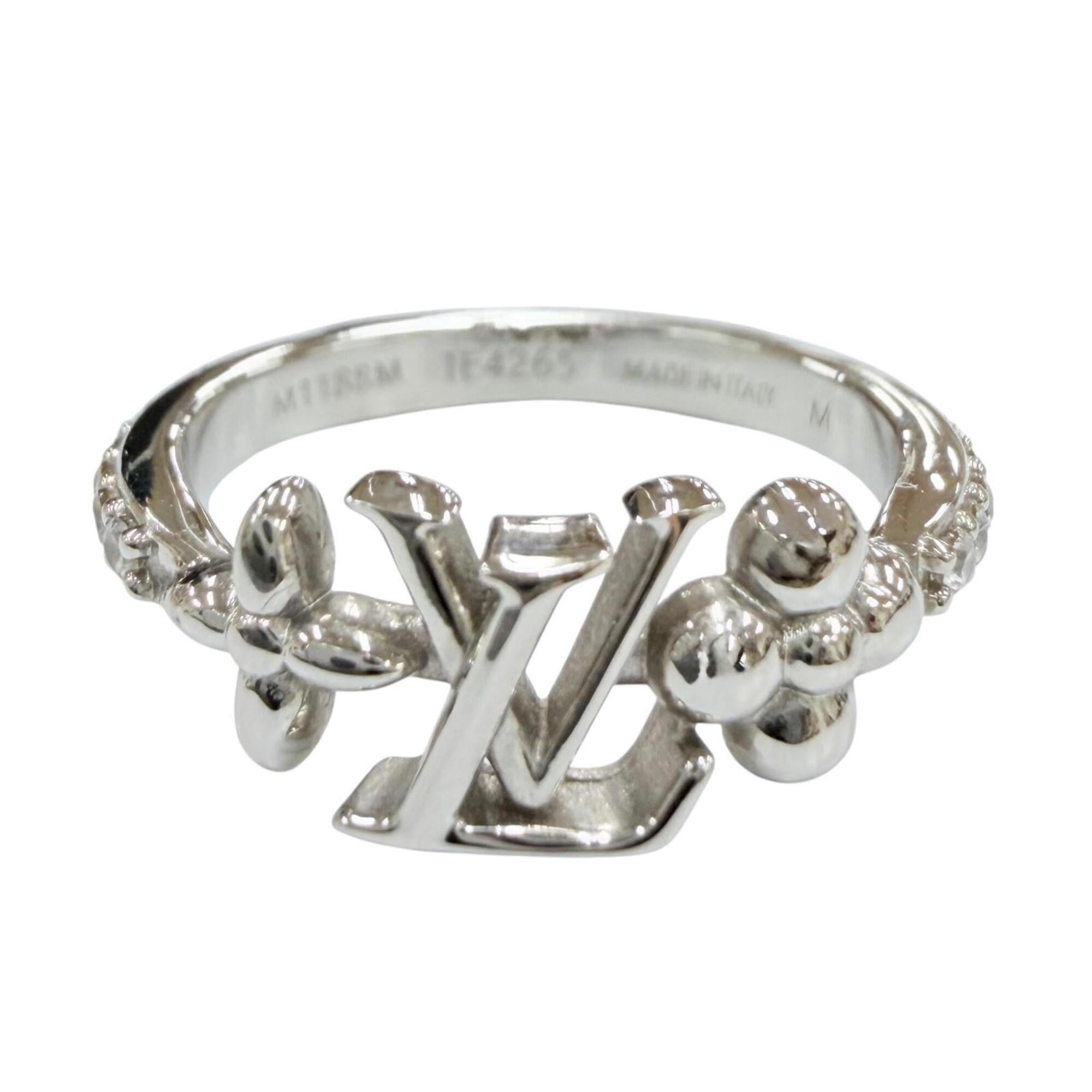 Louis Vuitton Silver Band Ring (Pre-Owned)