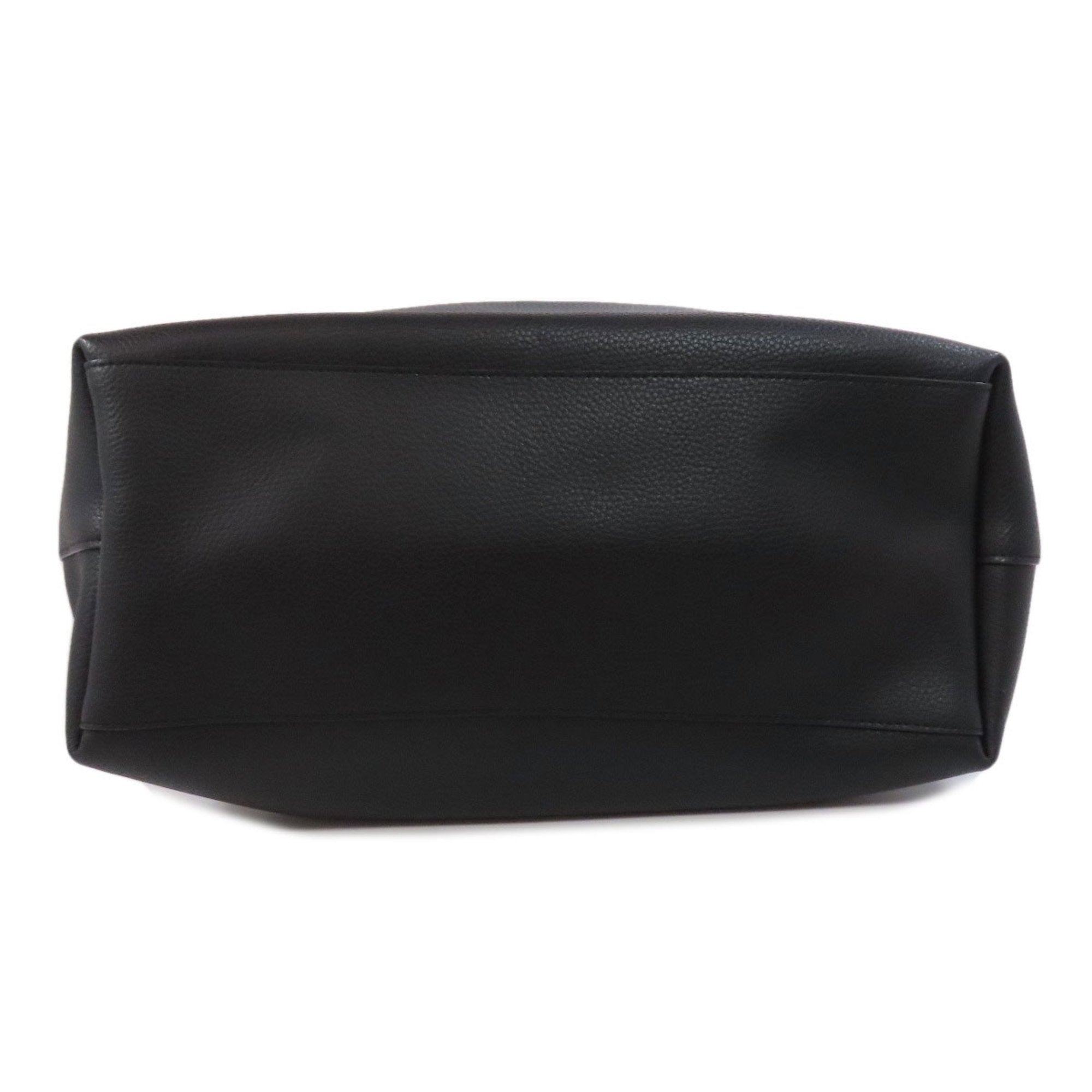 Coach Black Leather Tote Bag (Pre-Owned)