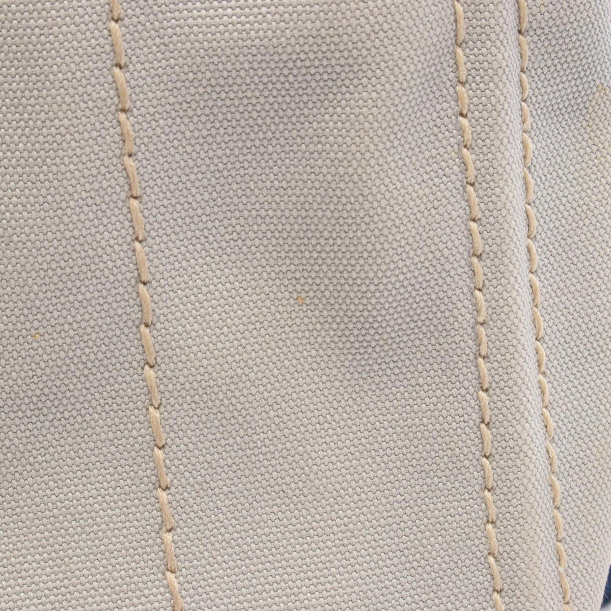 Prada Gray Canvas Handbag Tote Bag (Pre-Owned)