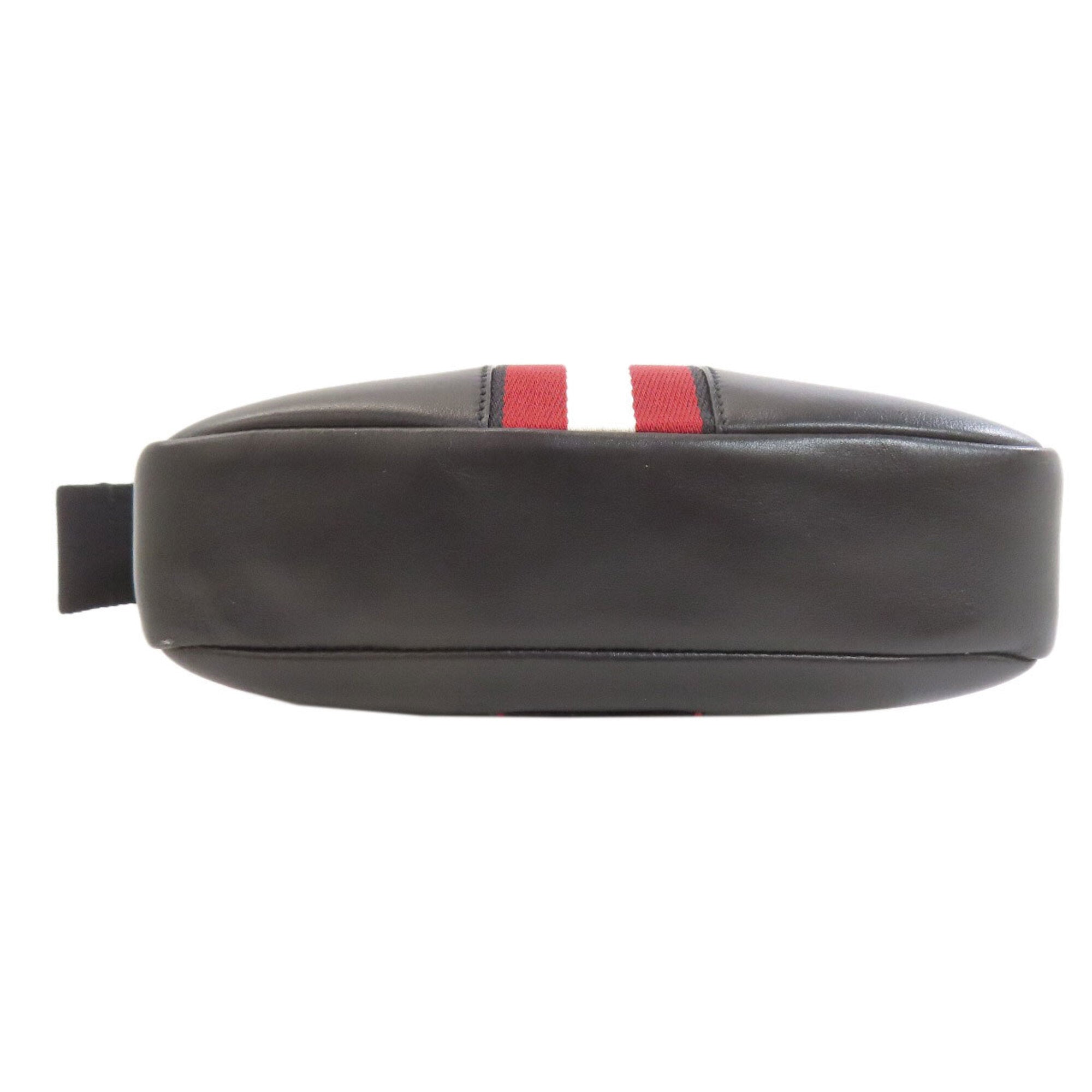 Bally Black Leather Shoulder Bag (Pre-Owned)