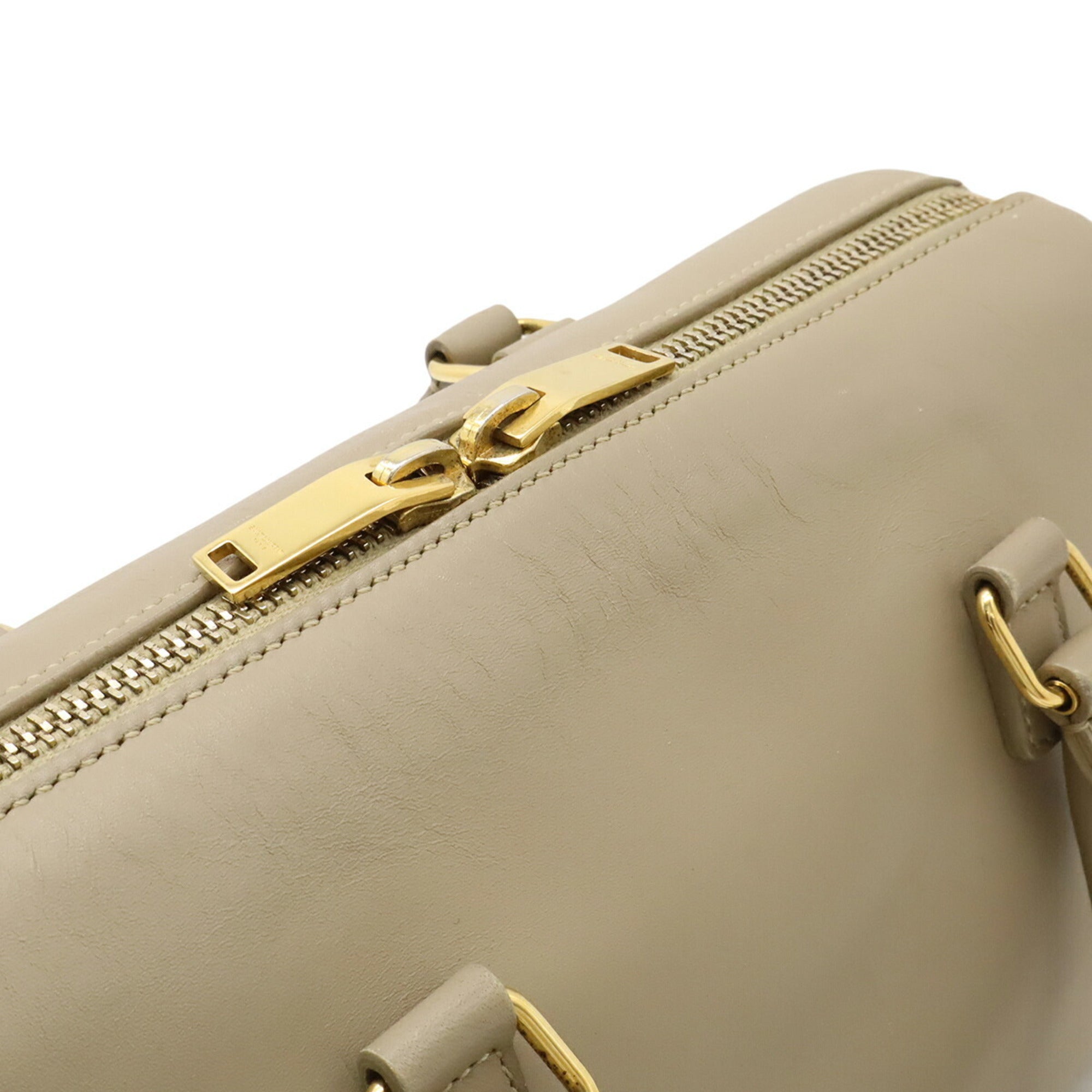 Yves Saint Laurent Beige Sand Leather Handbag Shoulder Bag (Pre-Owned)