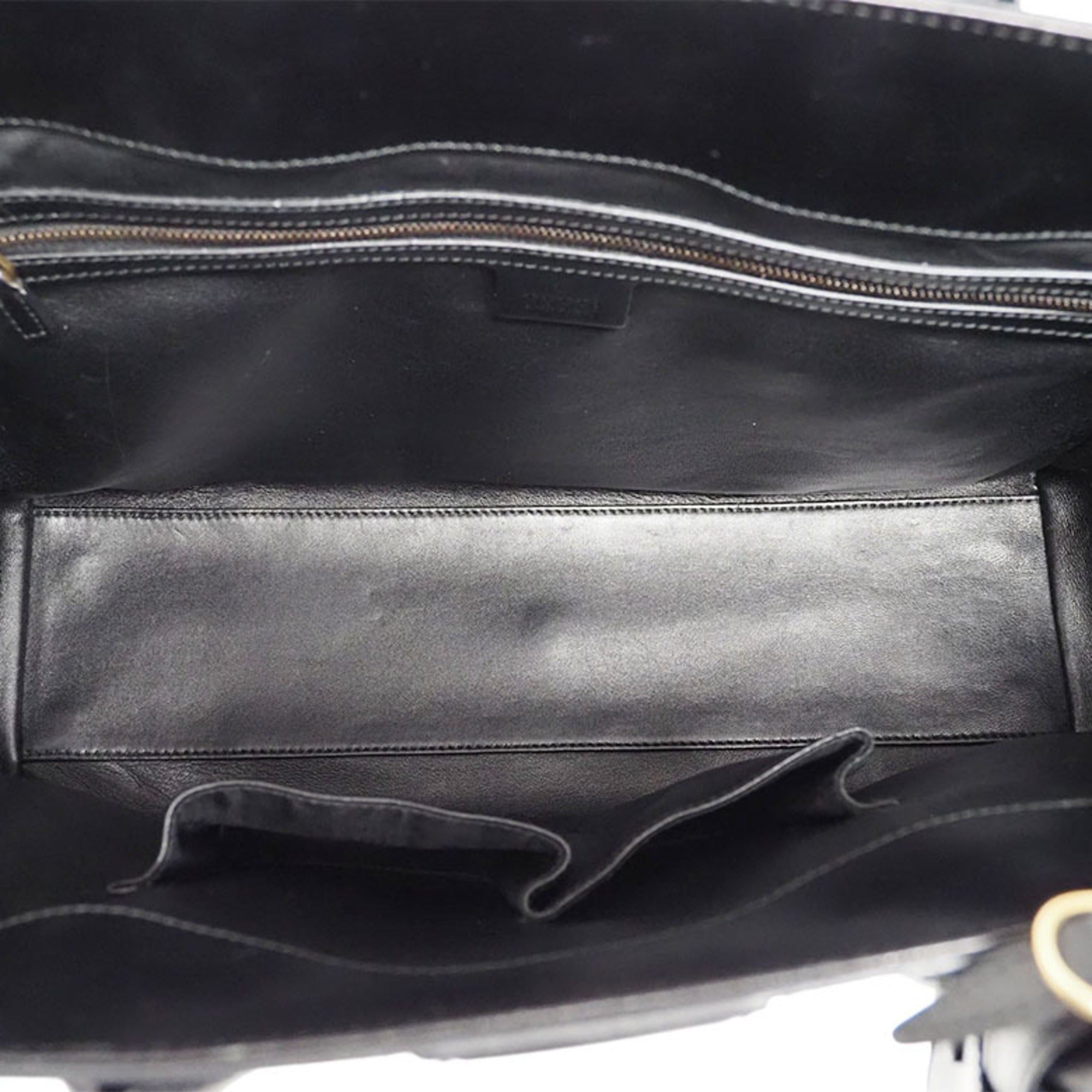 Gucci Black Leather Handbag (Pre-Owned)