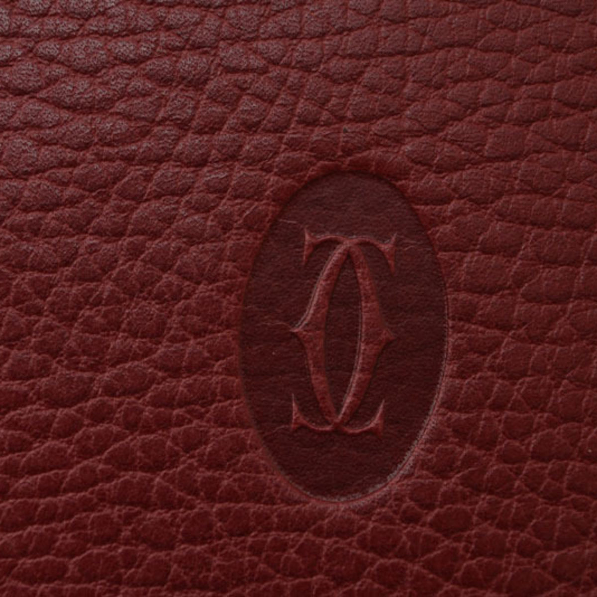 Cartier Bordeaux Leather Pouch (Pre-Owned)