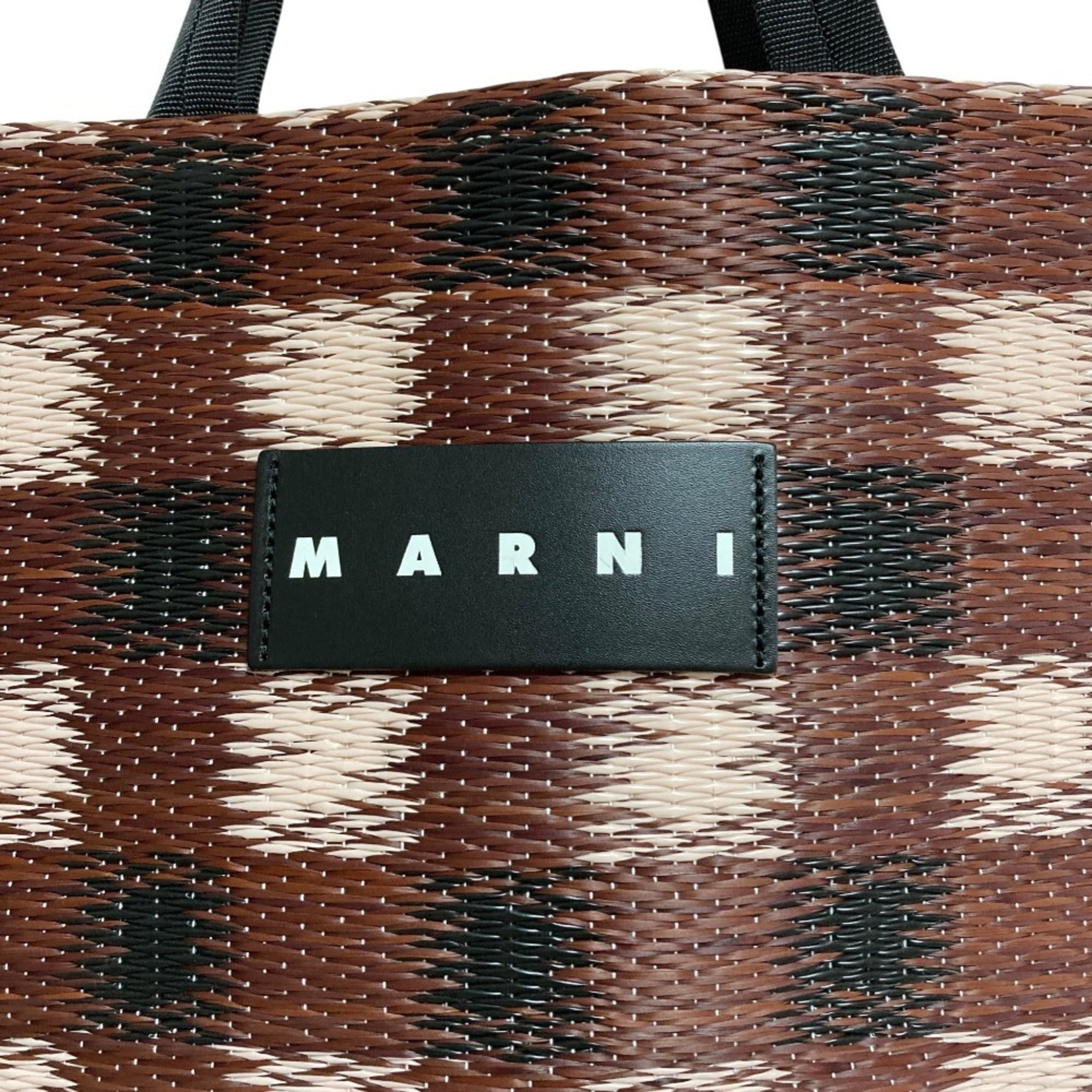 Marni Brown Green Tote Bag (Pre-Owned)