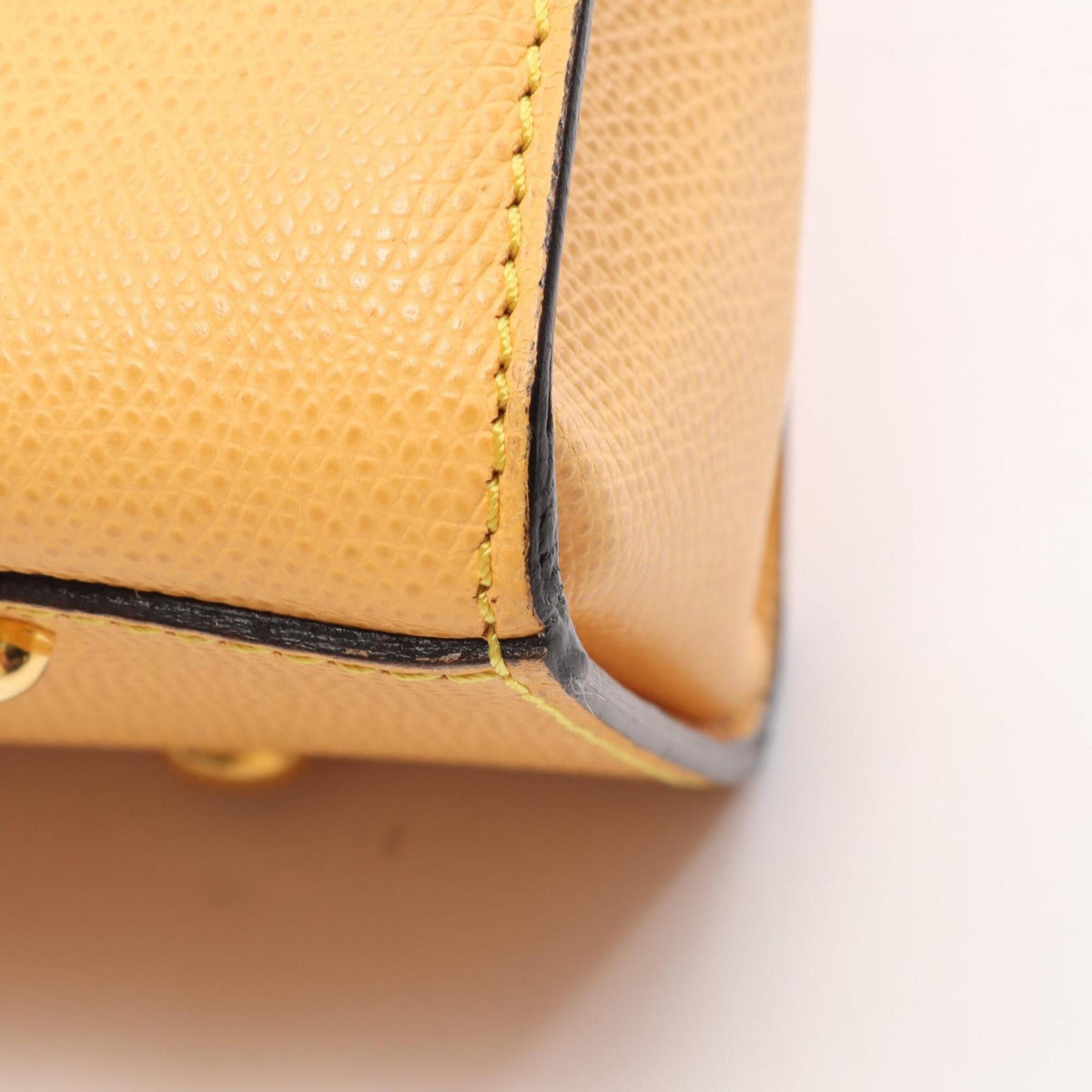 Celine Yellow Leather Handbag (Pre-Owned)