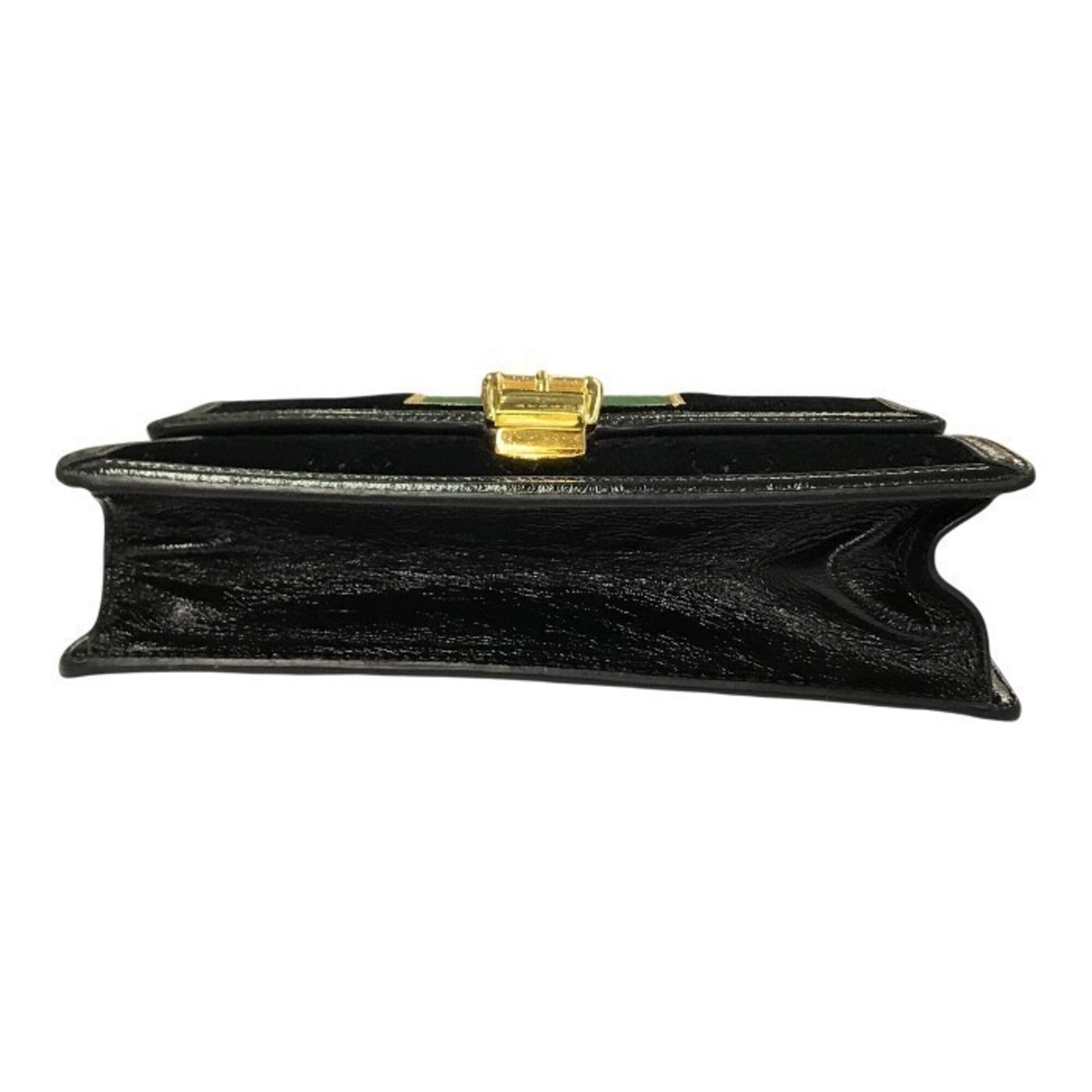Gucci Black Leather Shoulder Bag (Pre-Owned)