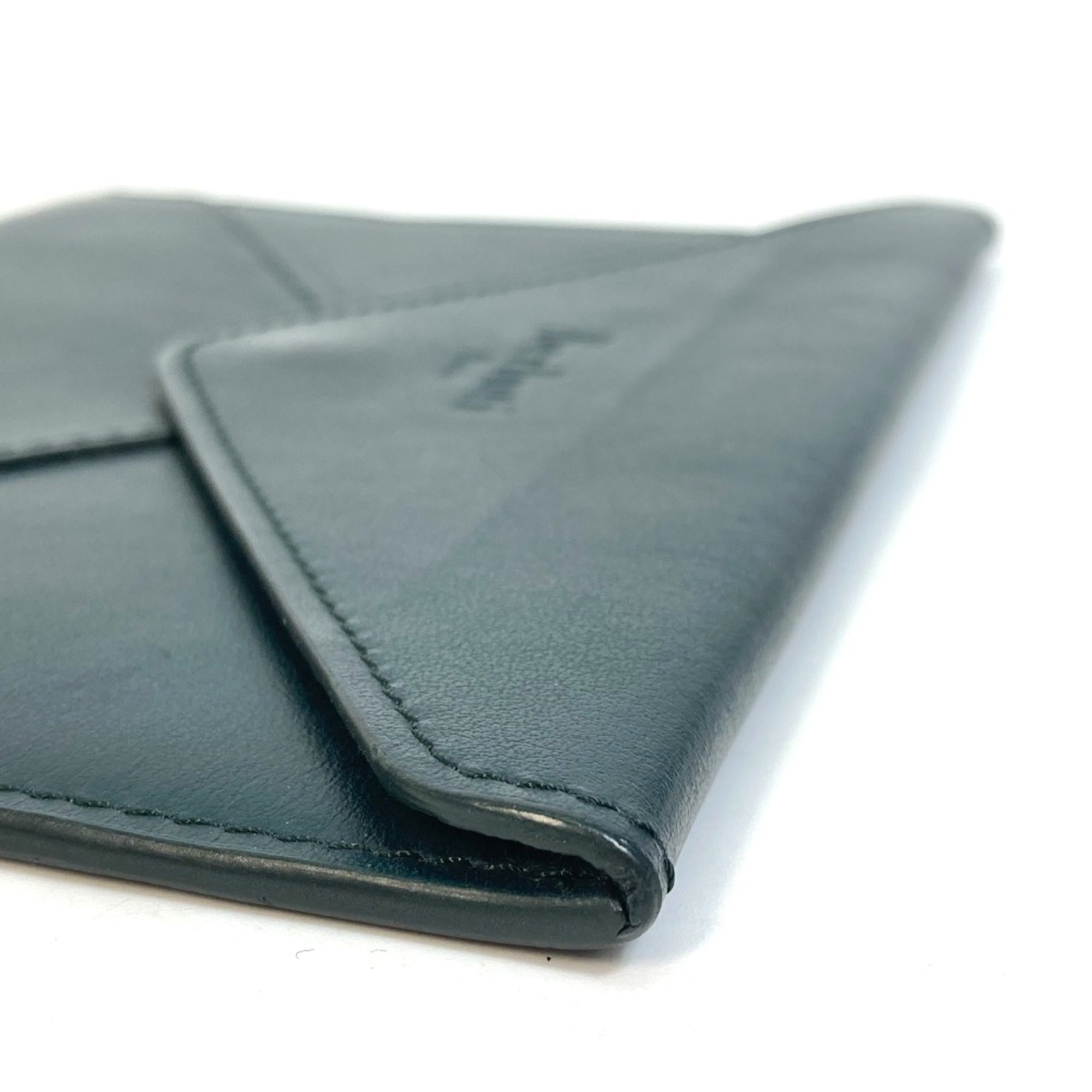 Berluti Green Leather Pouch (Pre-Owned)