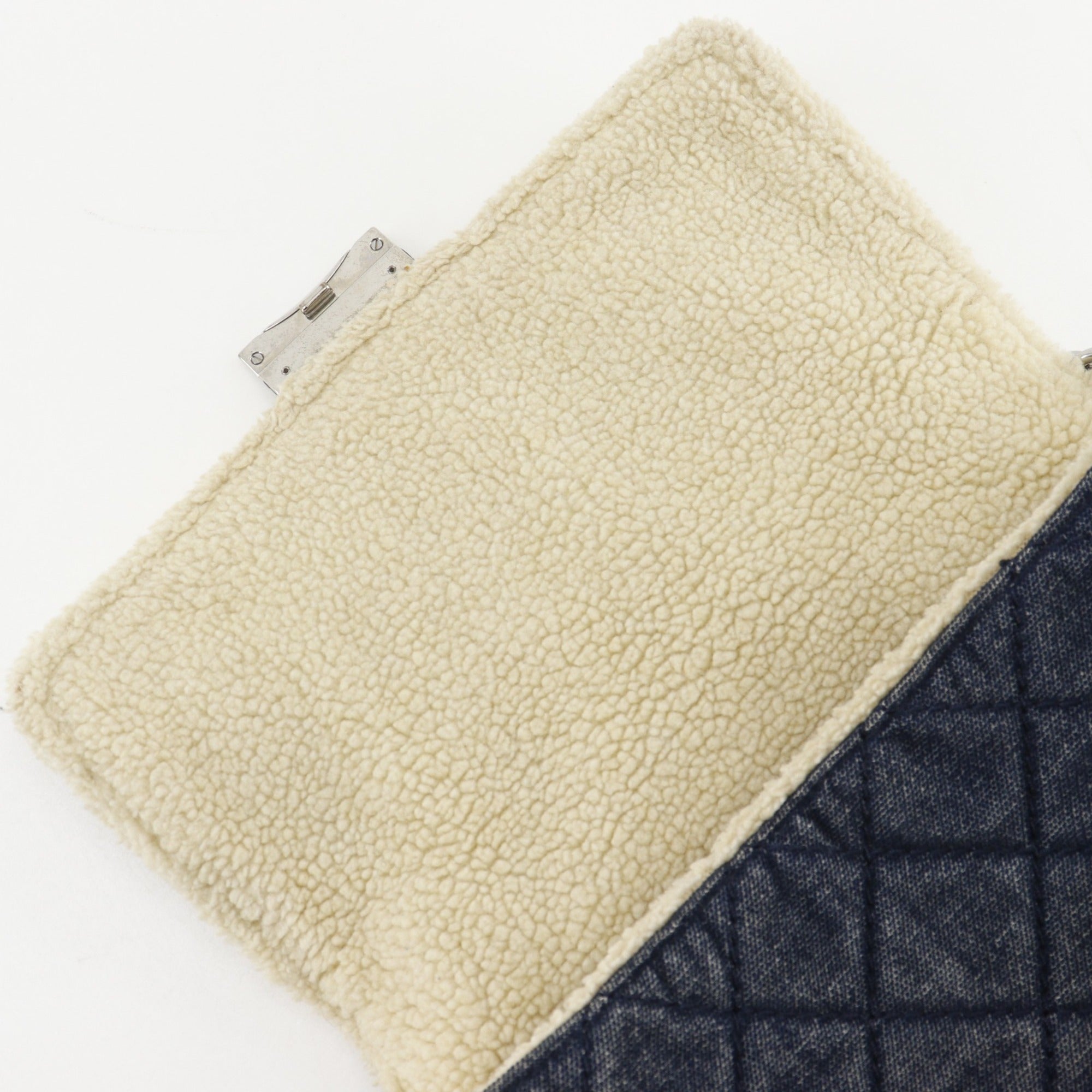 Stella Mccartney Blue Quilting Denim Shoulder Bag (Pre-Owned)