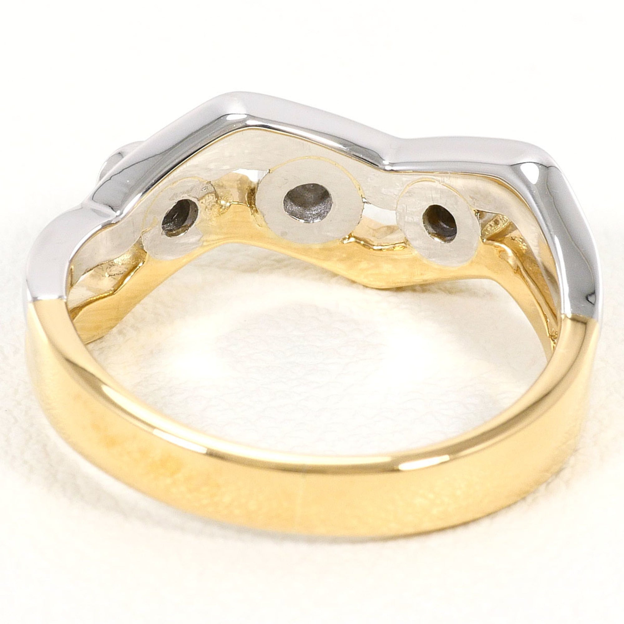Unbranded Platinum Yellow Gold Yellow Gold (18K) Platinum 900 Band Ring (Pre-Owned)
