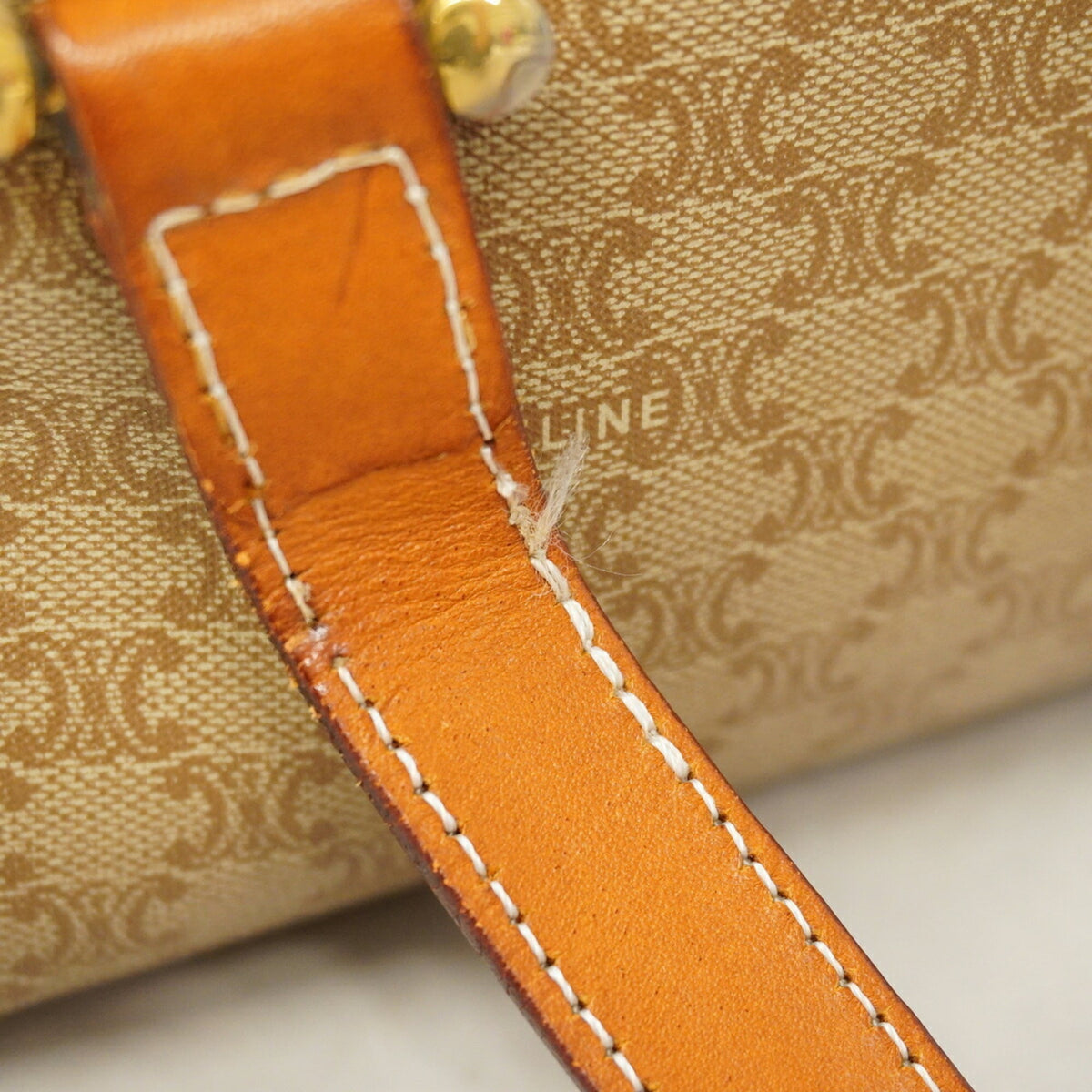 Celine Beige Brown Pvc Shoulder Bag (Pre-Owned)