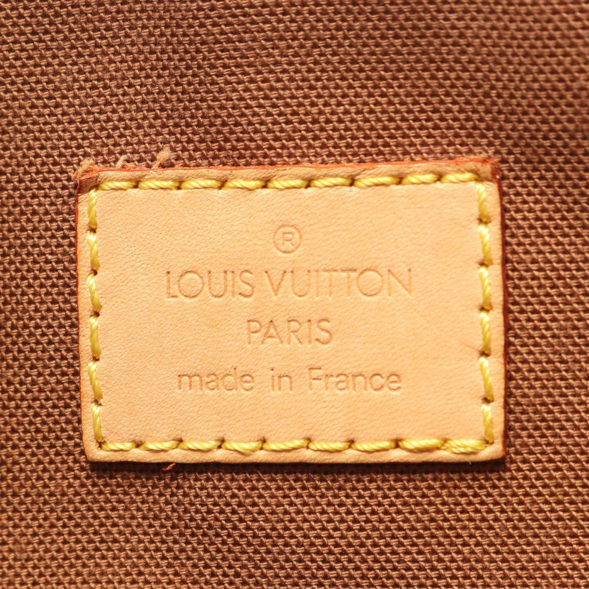 Louis Vuitton Brown Monogram Coated Canvas Leather Handbag (Pre-Owned)