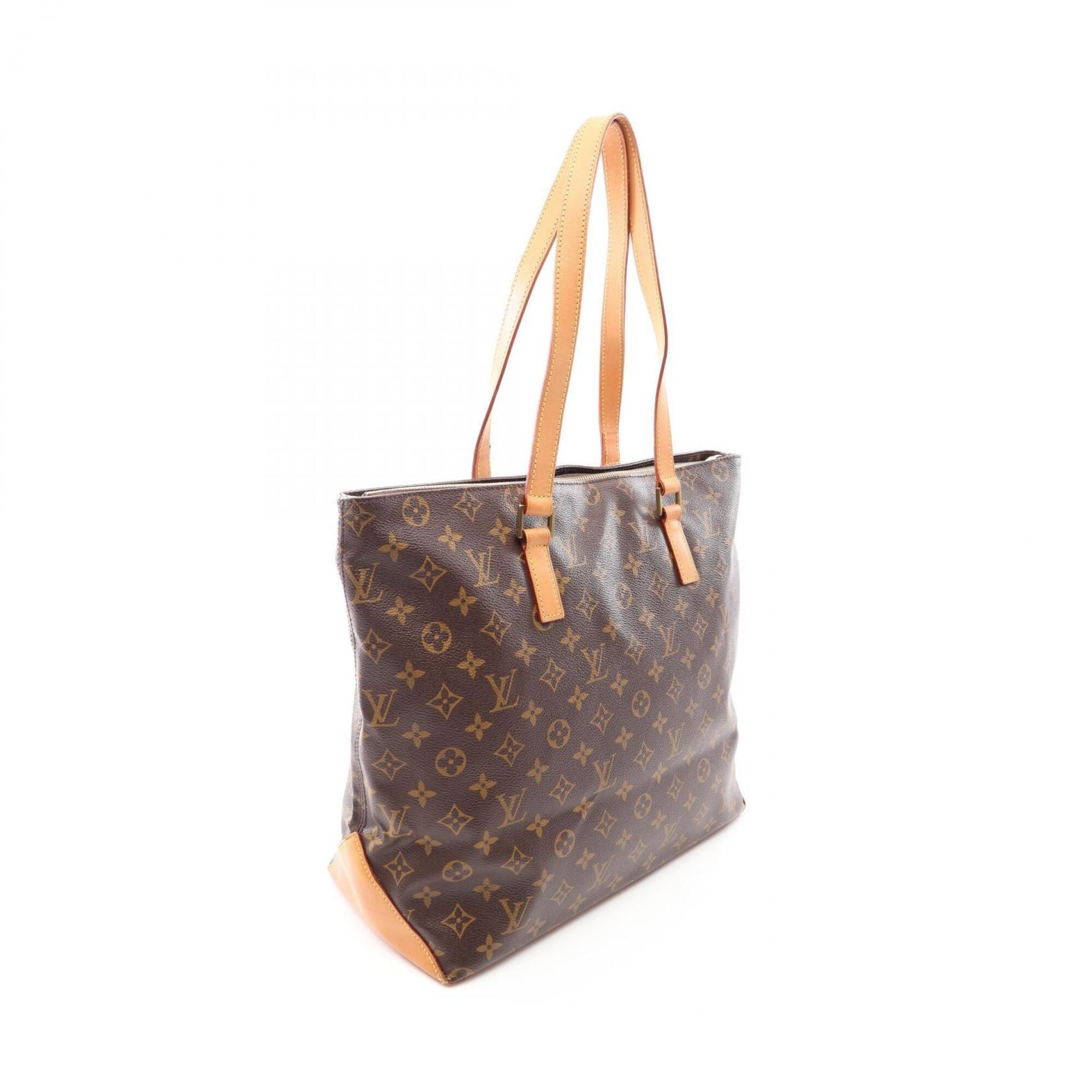 Louis Vuitton Brown Coated Canvas Pvc Monogram Leather Handbag Tote Bag (Pre-Owned)