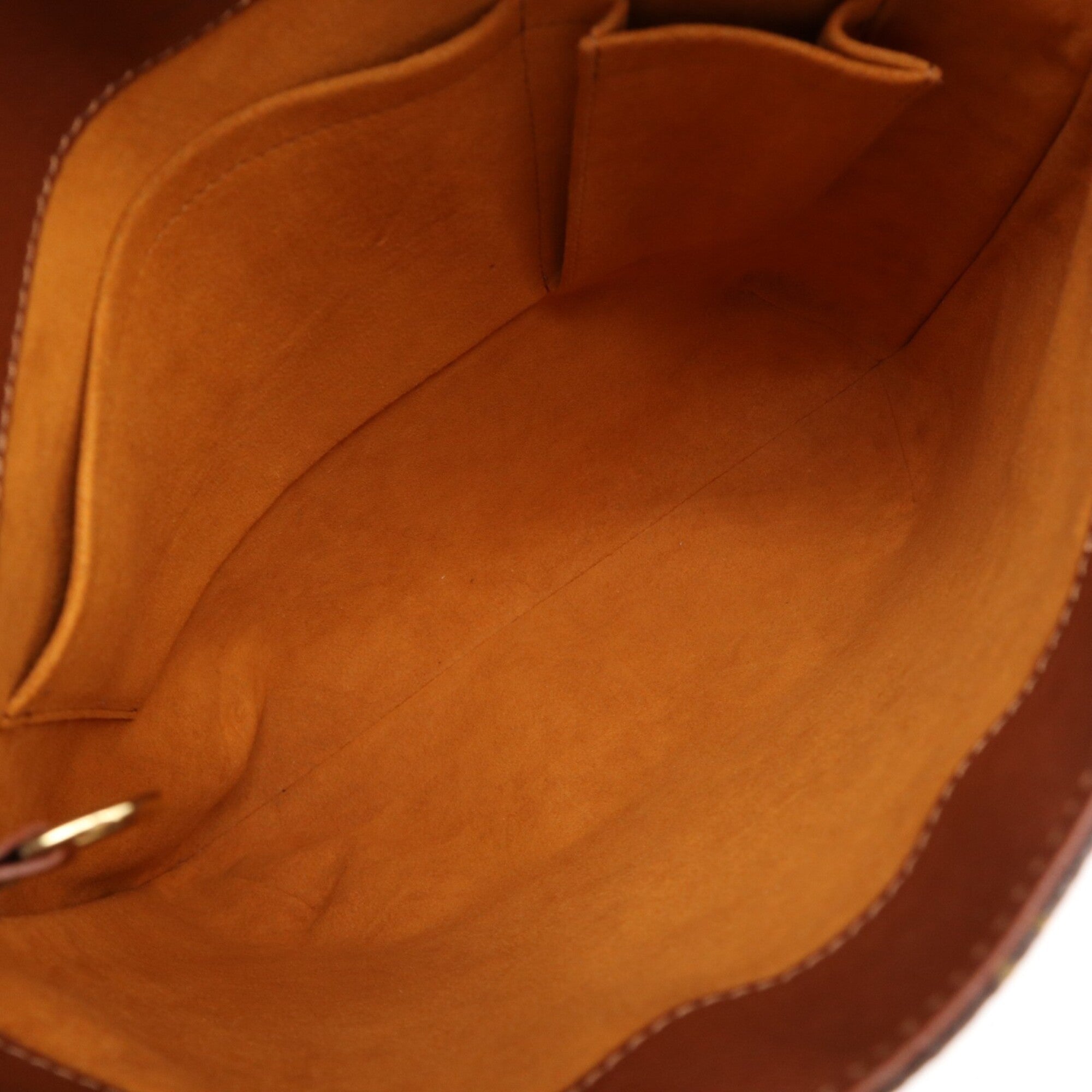 Louis Vuitton Monogram Beige Brown Coated Canvas Leather Shoulder Bag (Pre-Owned)