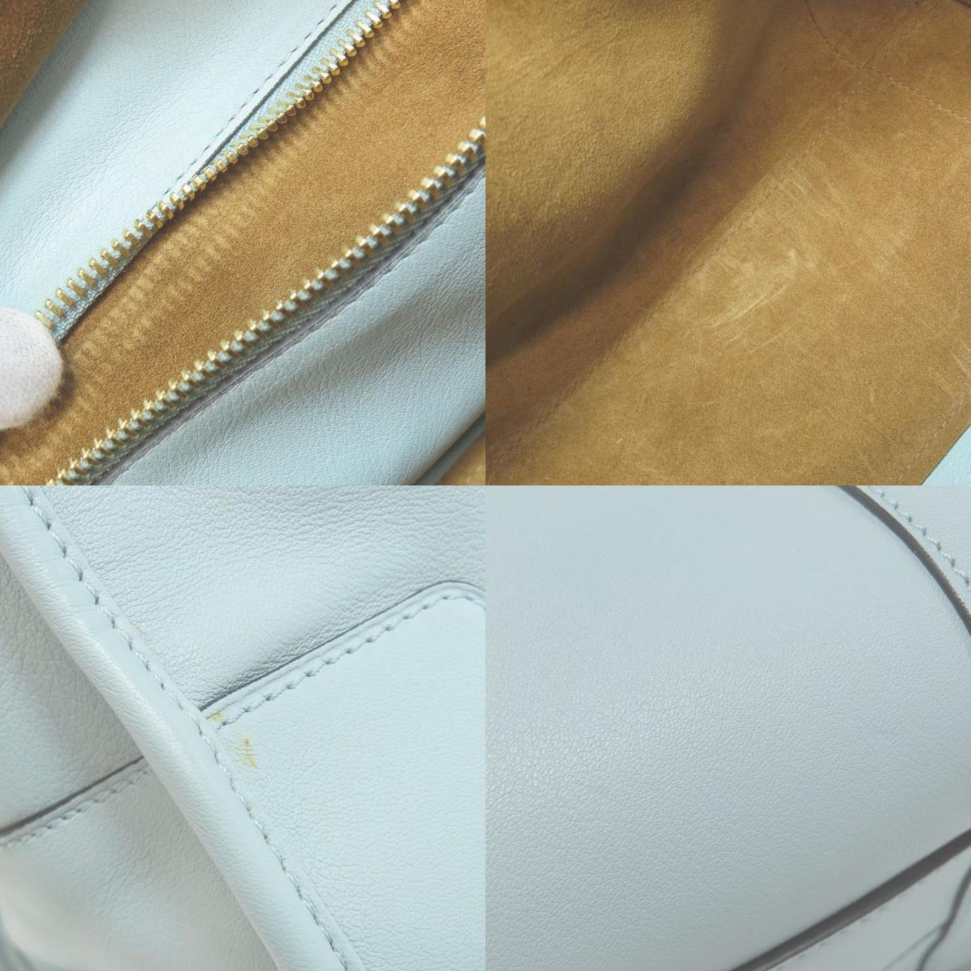 Loewe Light Blue Leather Handbag (Pre-Owned)
