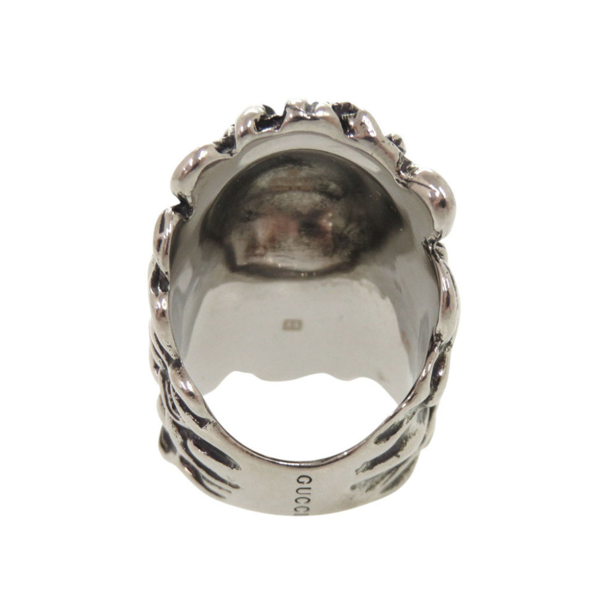 Gucci Silver Metal Band Ring (Pre-Owned)