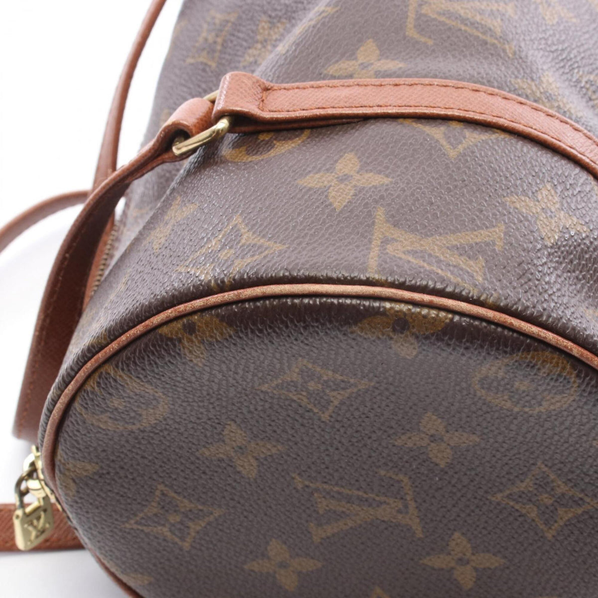 Louis Vuitton Brown Monogram Coated Canvas Leather Handbag (Pre-Owned)