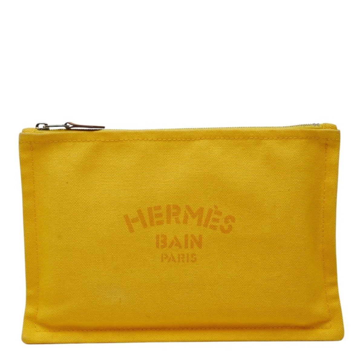 Hermes Yellow Cotton Handbag Pouch (Pre-Owned)