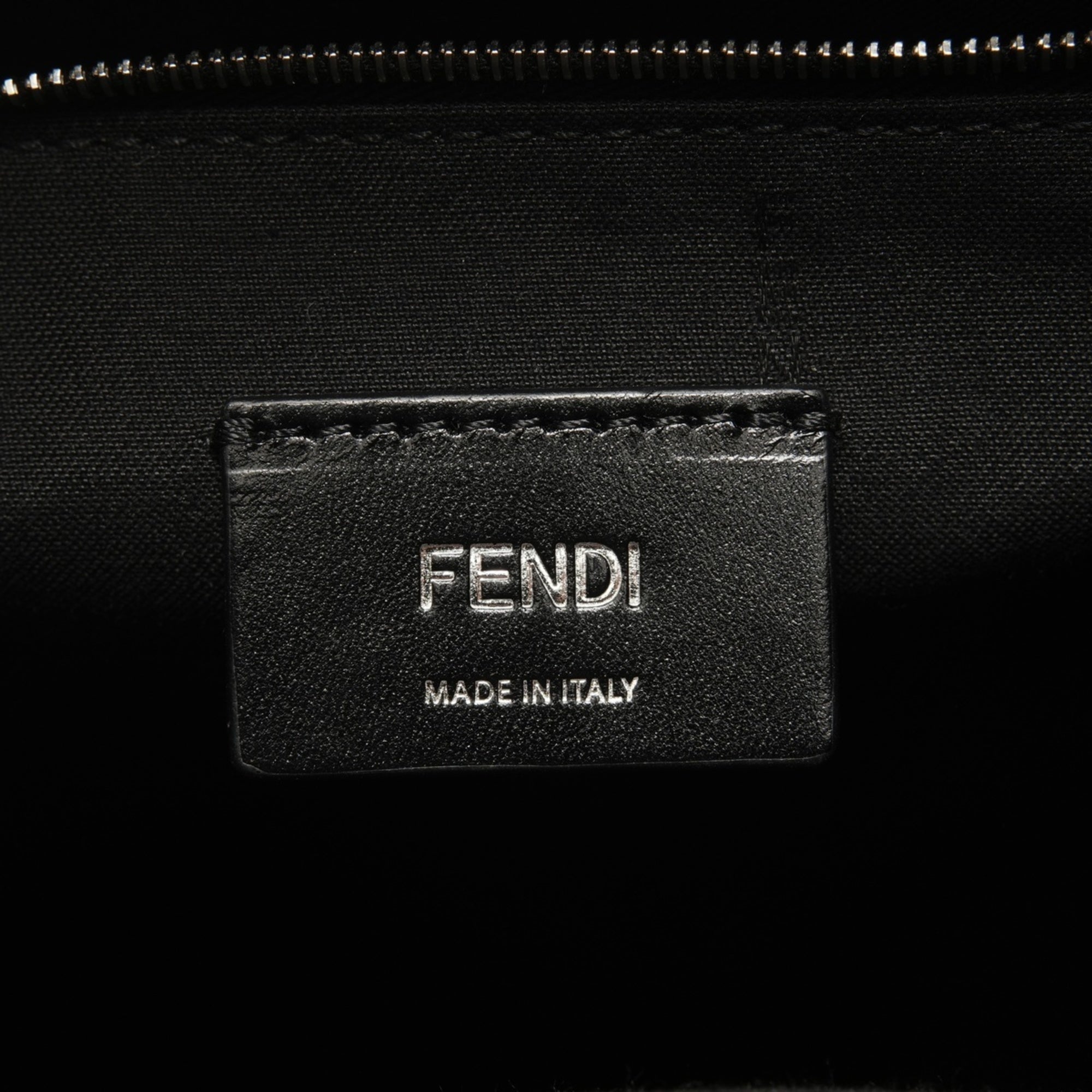 Fendi Black Zucca Handbag (Pre-Owned)