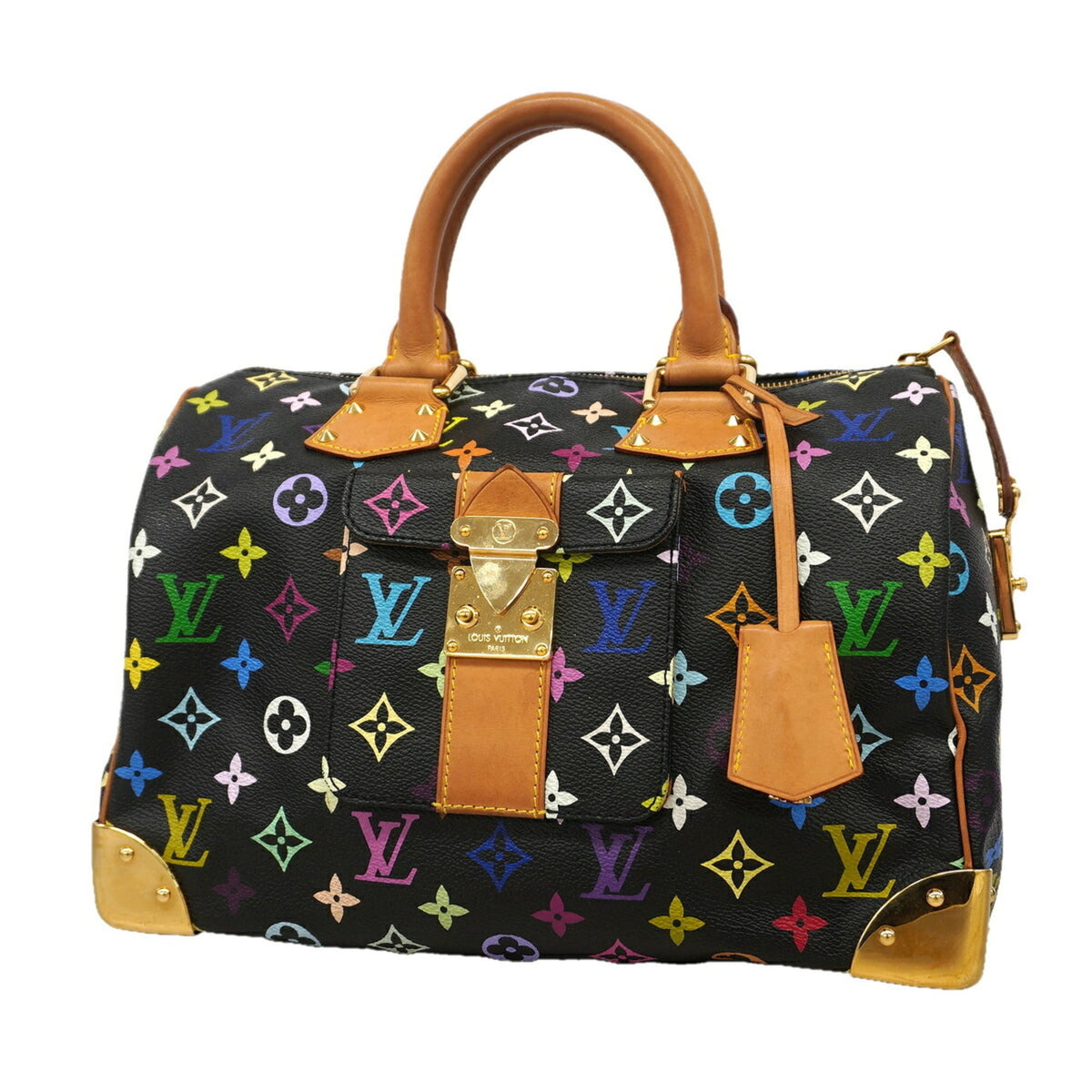 Louis Vuitton Noir Handbag (Pre-Owned)