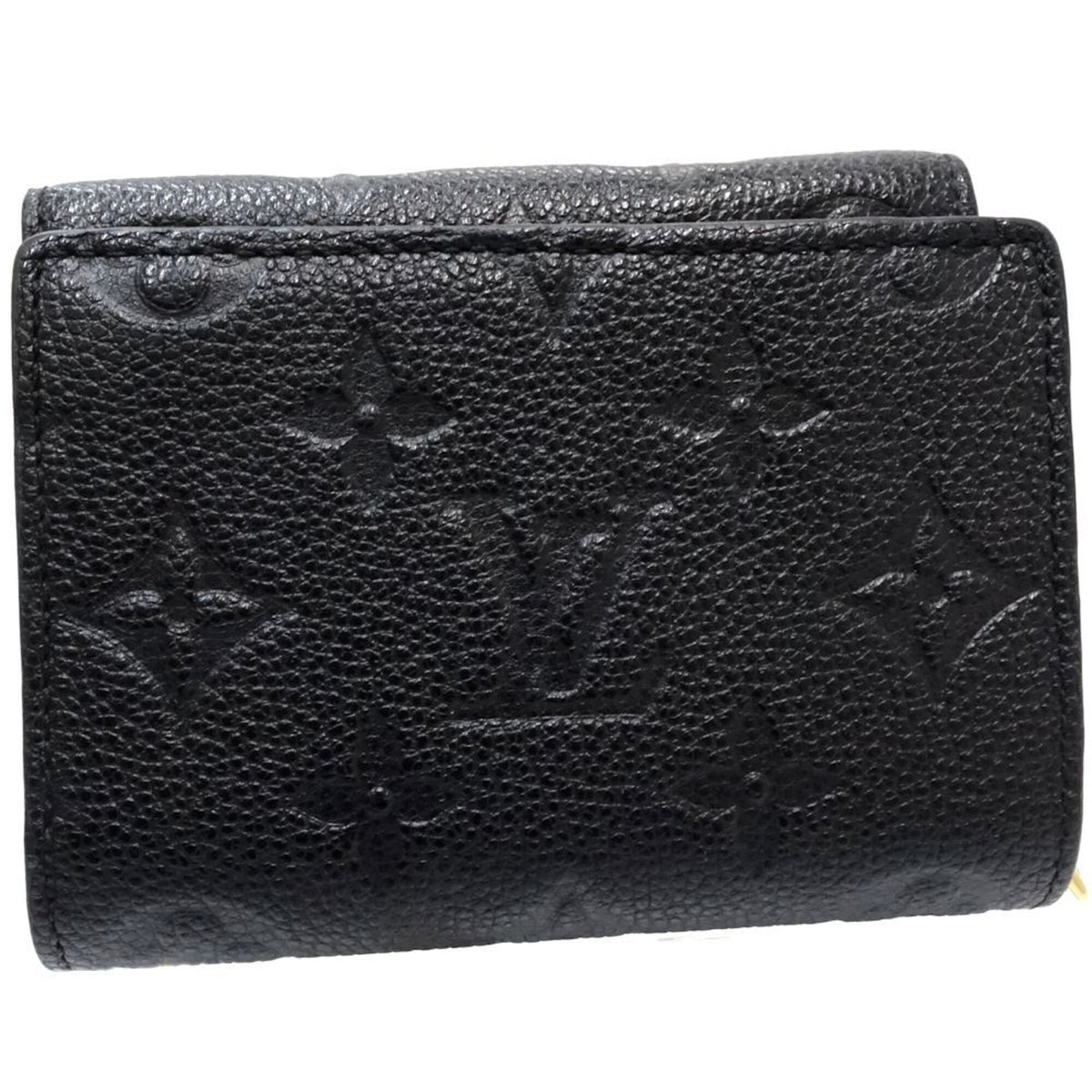 Louis Vuitton Monogram Empreinte Noir Monogram Empreinte Wallet (Tri-Fold) (Pre-Owned)