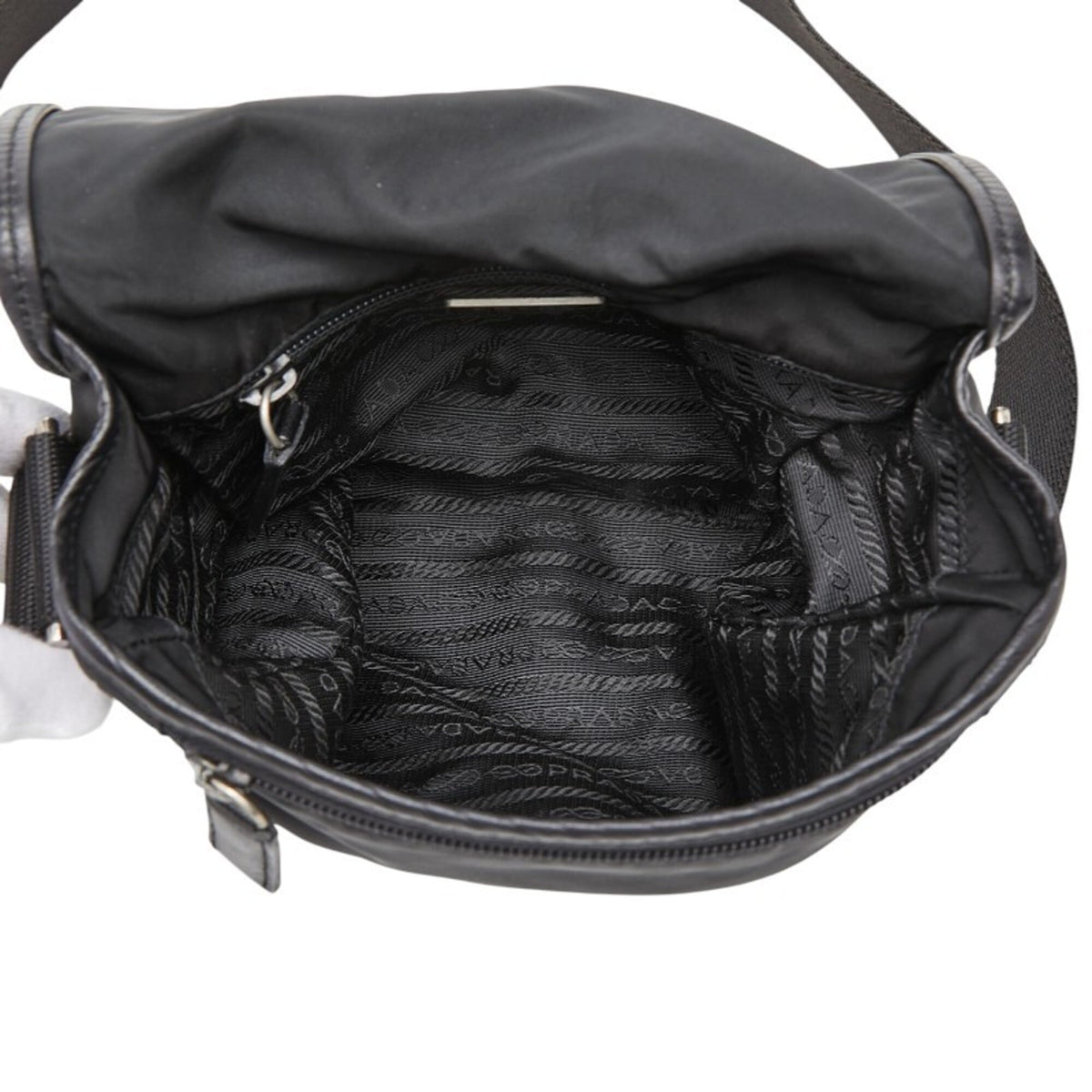 Prada Black Nylon Shoulder Bag (Pre-Owned)