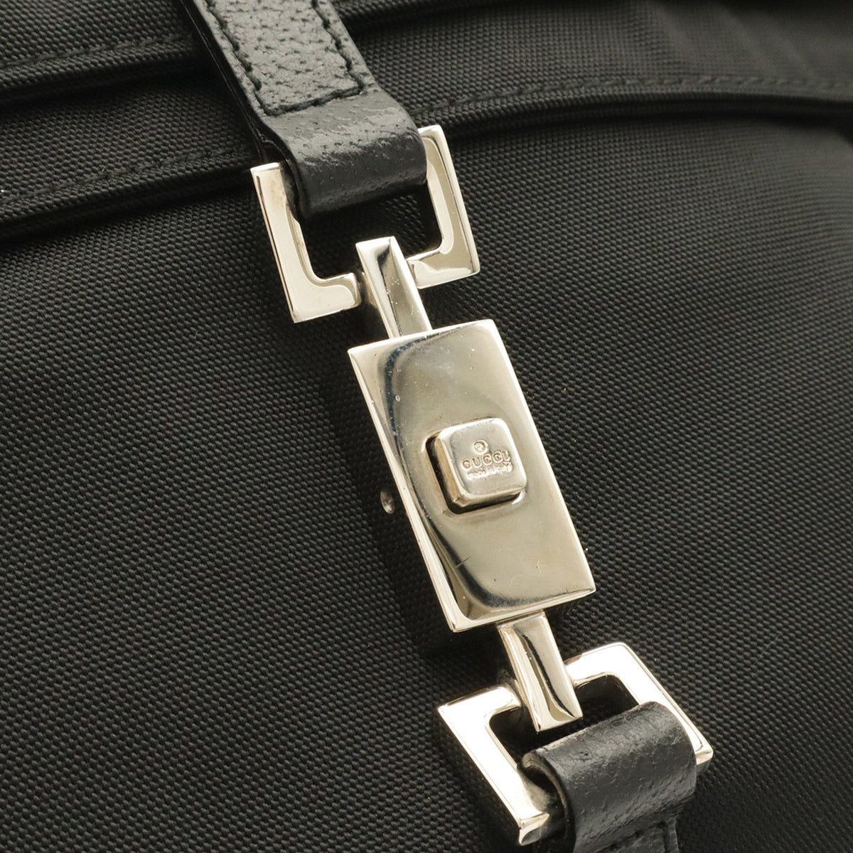 Gucci Black Nylon Leather Backpack (Pre-Owned)