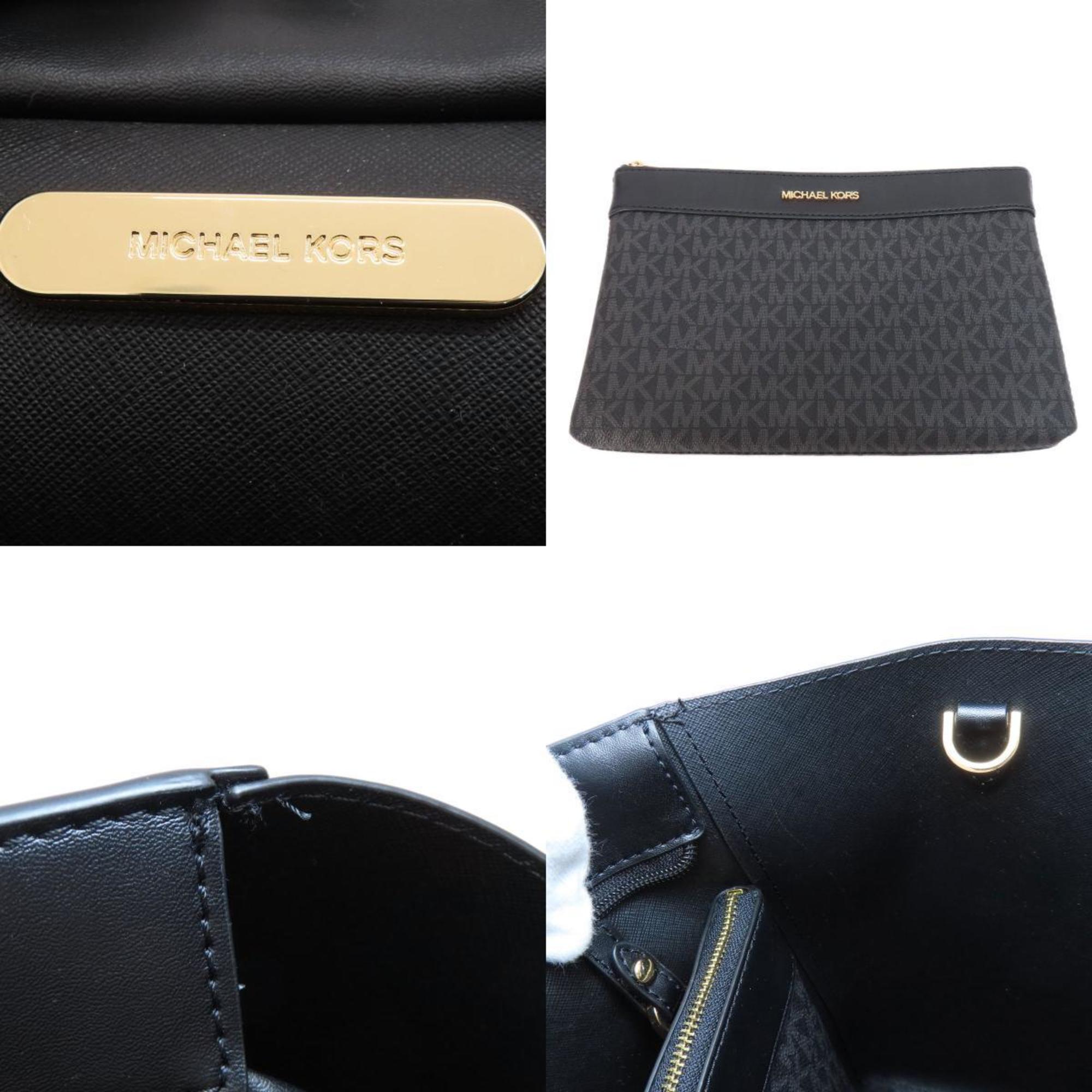 Michael Kors Black Pvc Tote Bag (Pre-Owned)