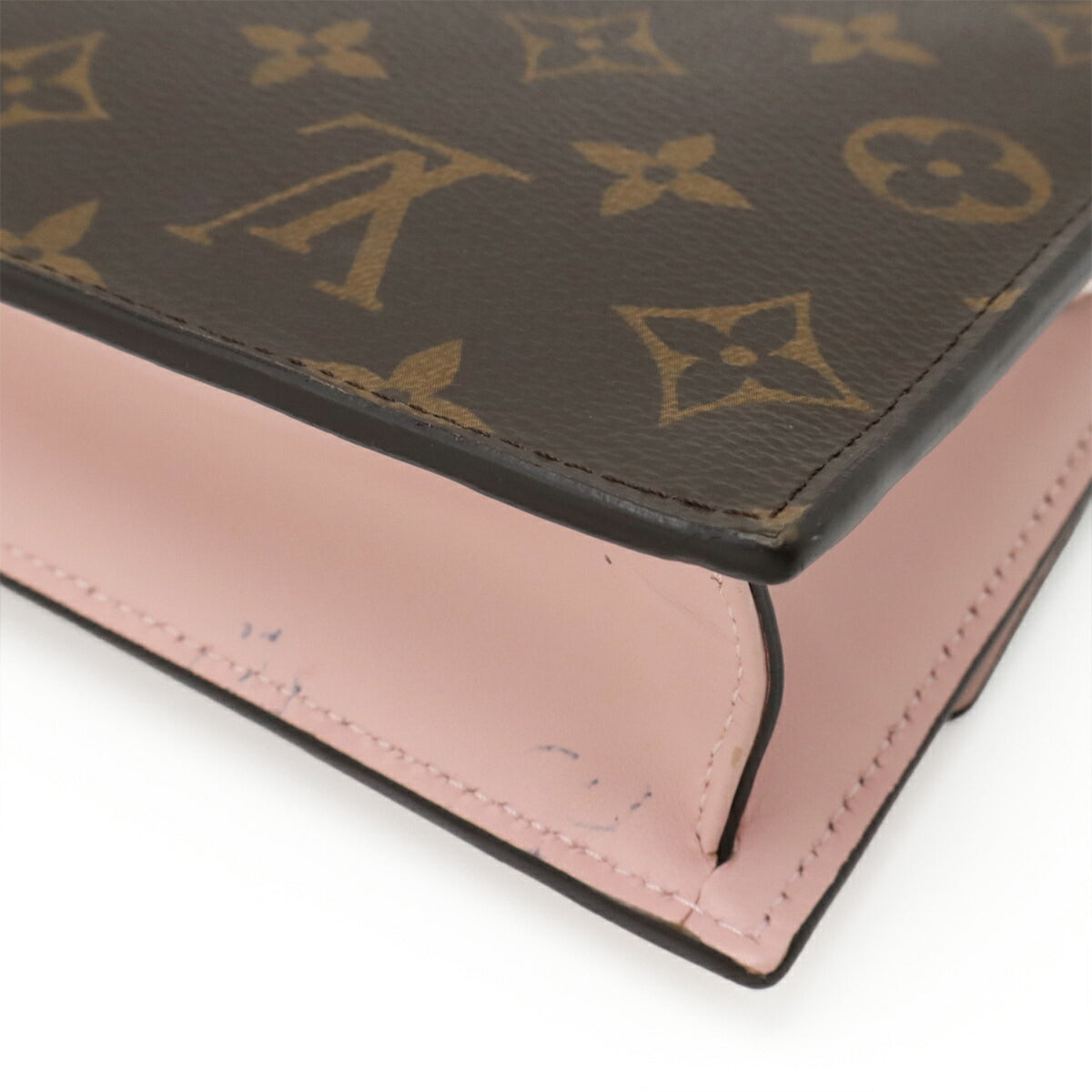 Louis Vuitton Rose Ballerine Monogram Clutch Bag Shoulder Bag (Pre-Owned)