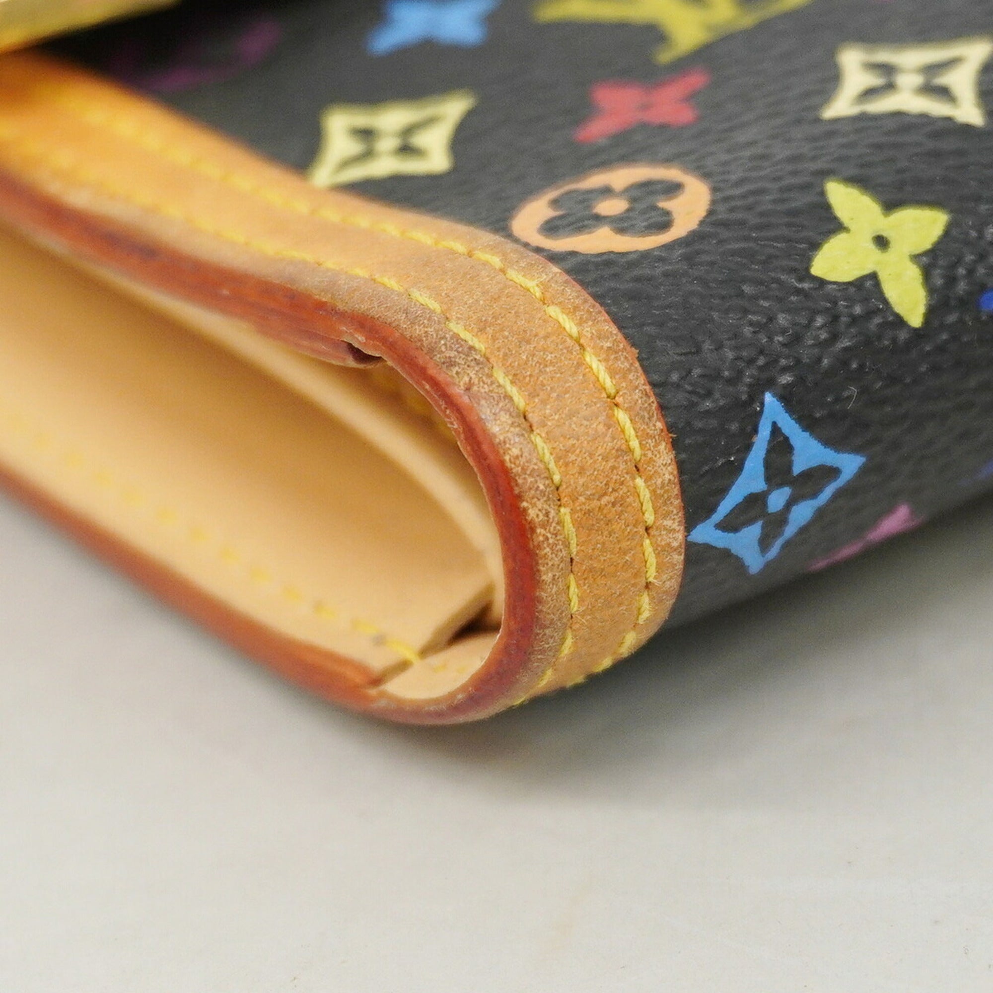 Louis Vuitton Noir Long Wallet (Tri-Fold) (Pre-Owned)