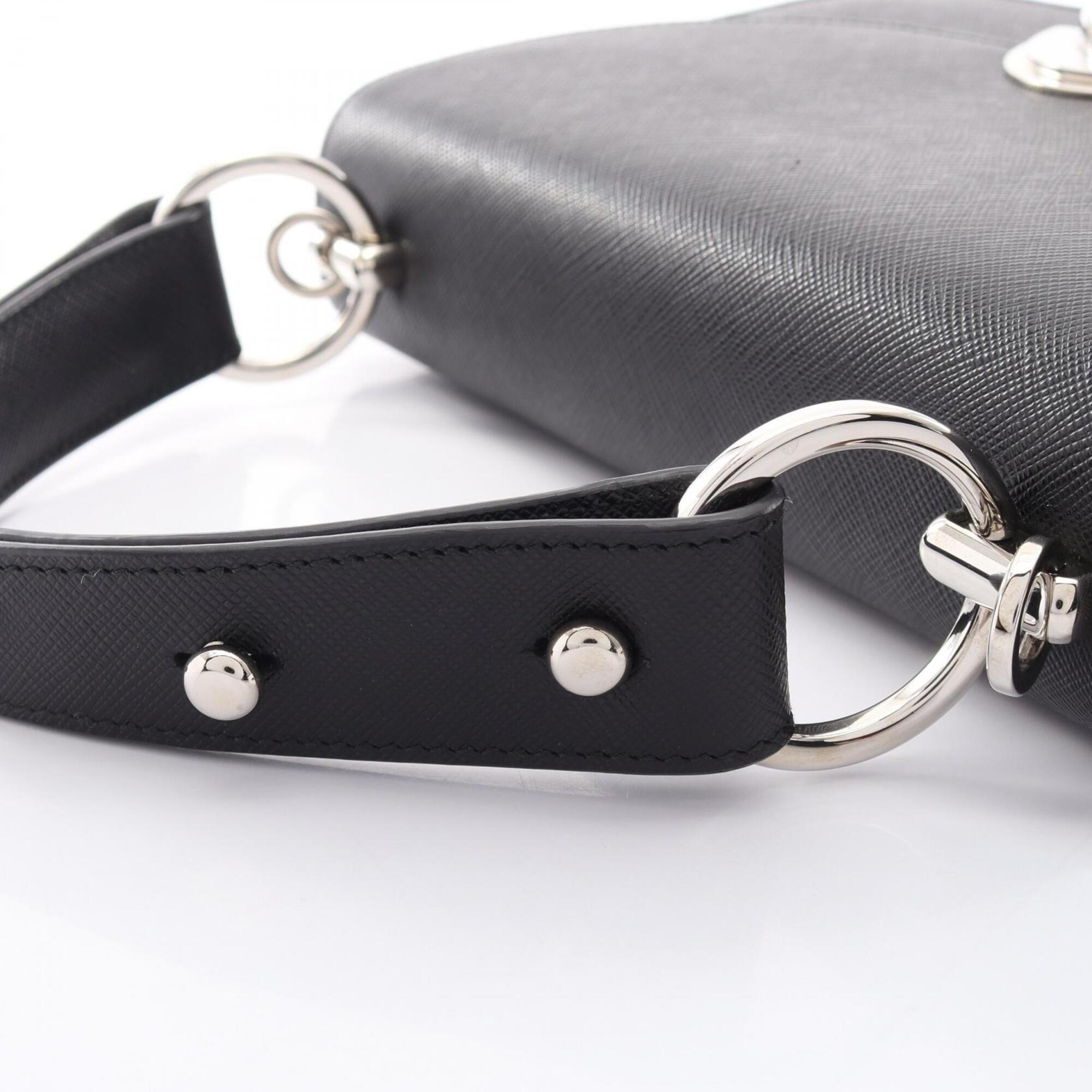 Prada Black Leather Handbag (Pre-Owned)